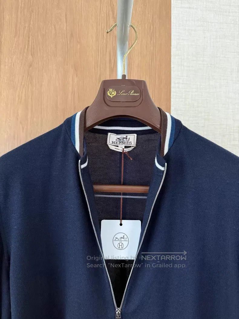 Hermes Hermes Lightweight cashmere and silk cardigan Size US XS / EU 42 / 0 - 5 Thumbnail