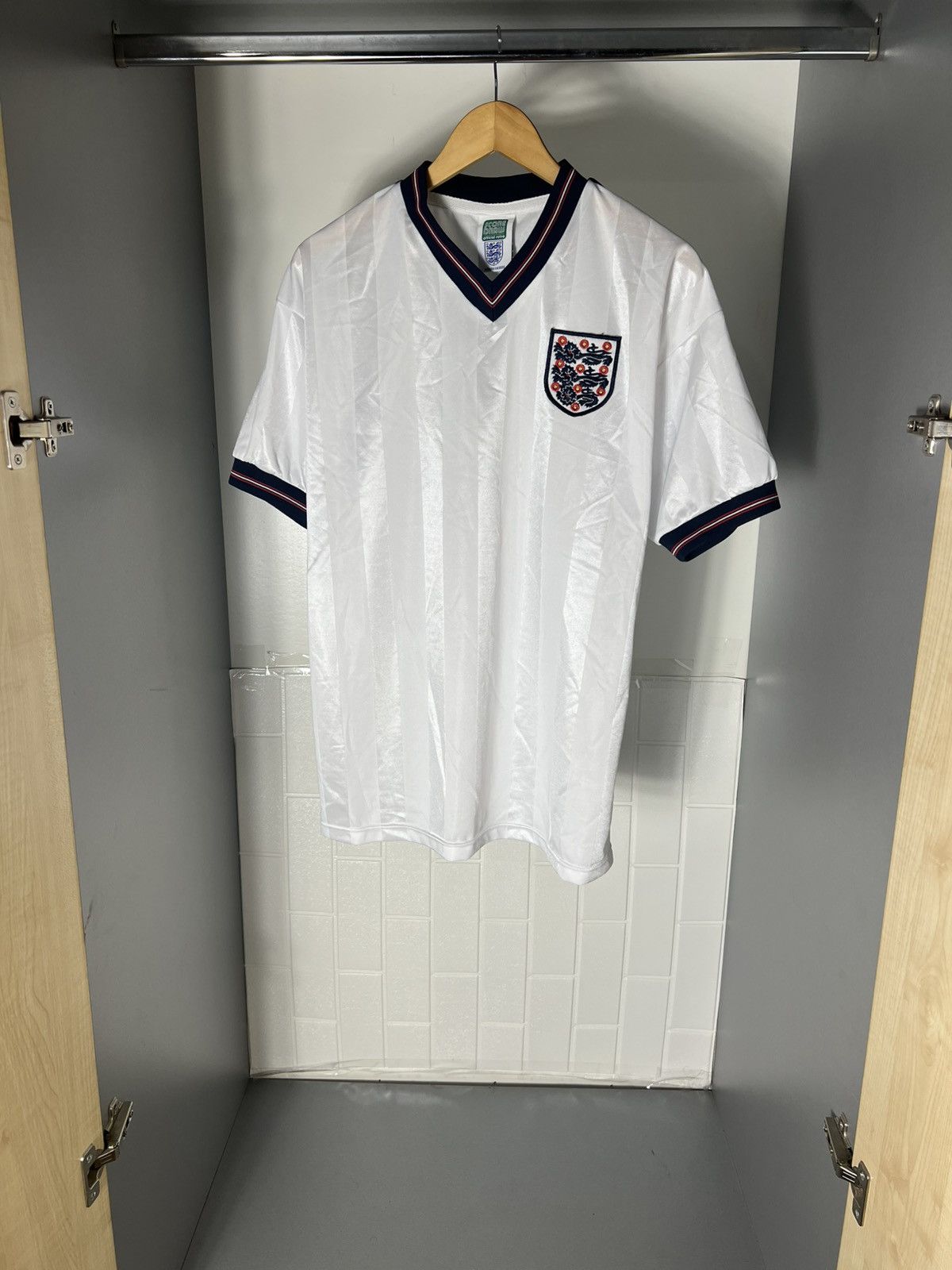 Vintage VERY RARE ENGLAND RETRO SOCCER JERSEY MANCHESTER BLOKE 90s Size US L / EU 52-54 / 3 - 1 Thumbnail