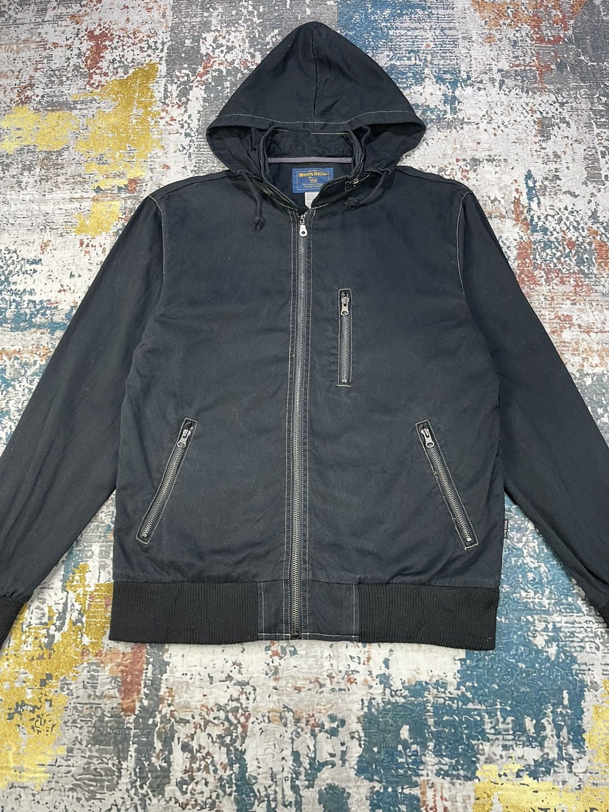 Woolrich Woolen Mills Woolrich 2 Way Adjustable Fit Hooded Zipper Jacket Size US L / EU 52-54 / 3 - 2 Thumbnail