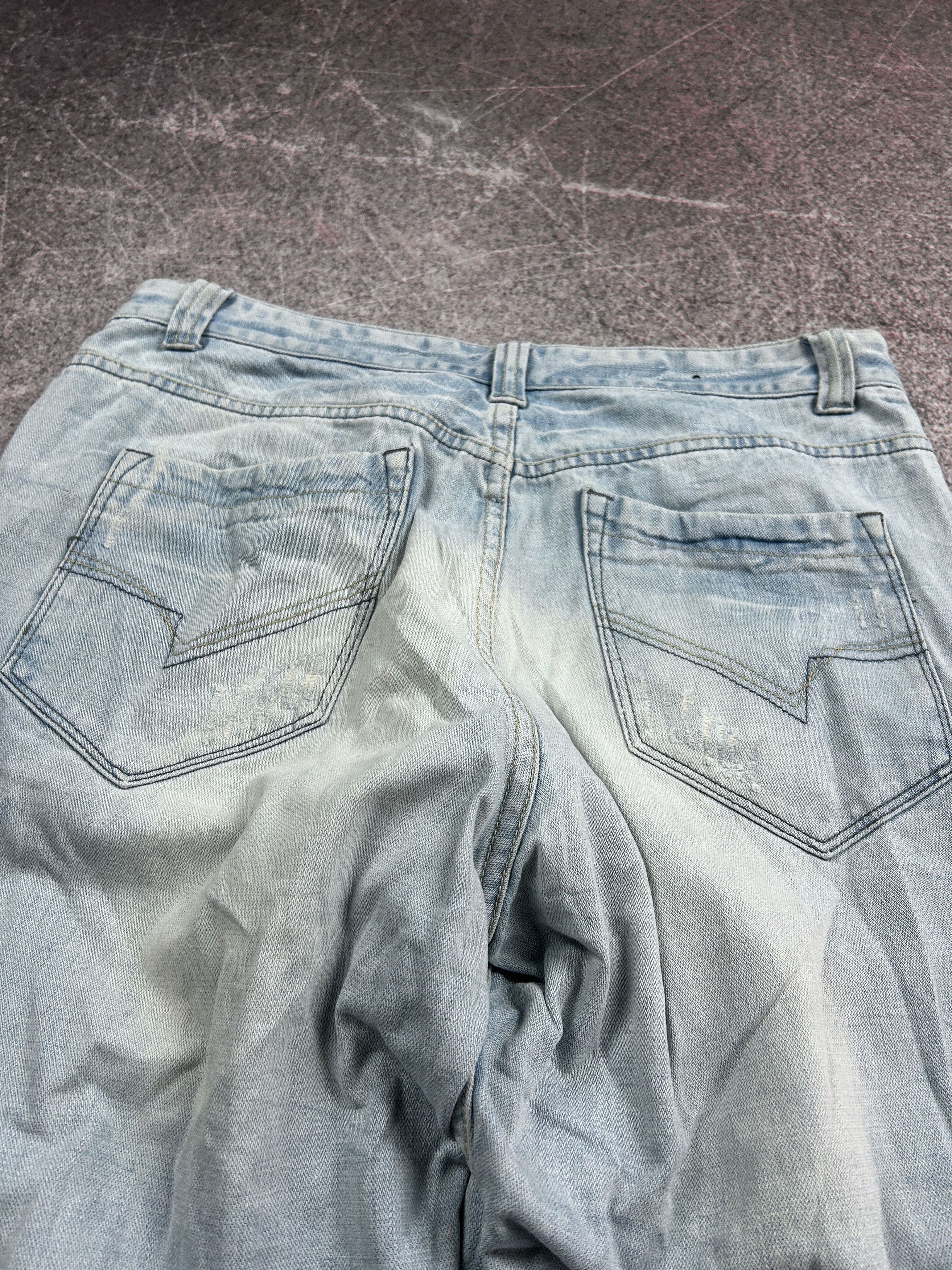 Other vtg Distressed Jeans Balenciaga Rick Owens Style 90s Size US 32 / EU 48 - 8 Thumbnail