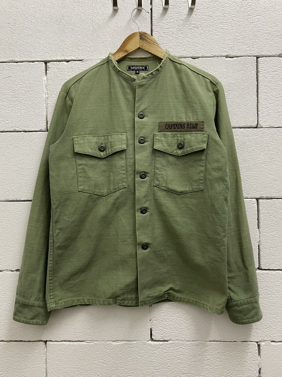 Japanese Brand Captains Helm Cut-Off Fatigue Shirts Size US M / EU 48-50 / 2 - 1 Thumbnail
