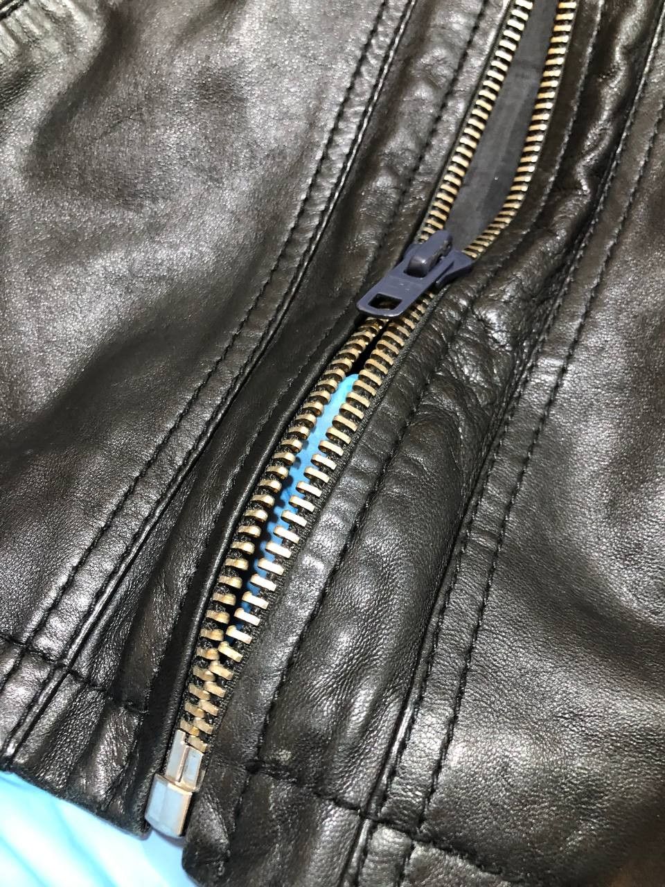 Versace Jeans Couture Versace Jeans Couture Leather Biker Jacket Size XL / US 12-14 / IT 48-50 - 8 Thumbnail