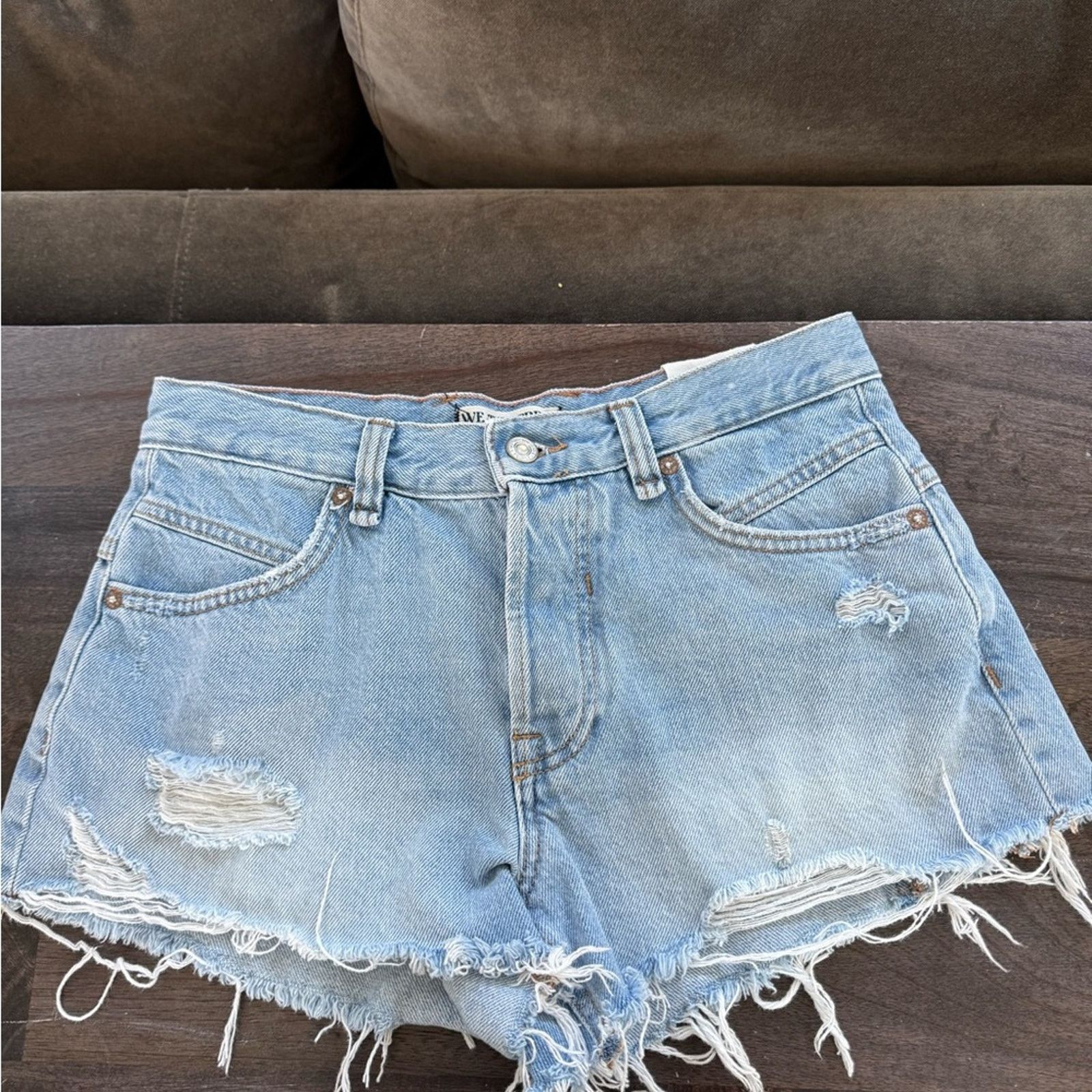 Other New We The Free Faded Blue Jean Shorts size 25 Size 25" / US 0 / IT 36 - 12 Thumbnail