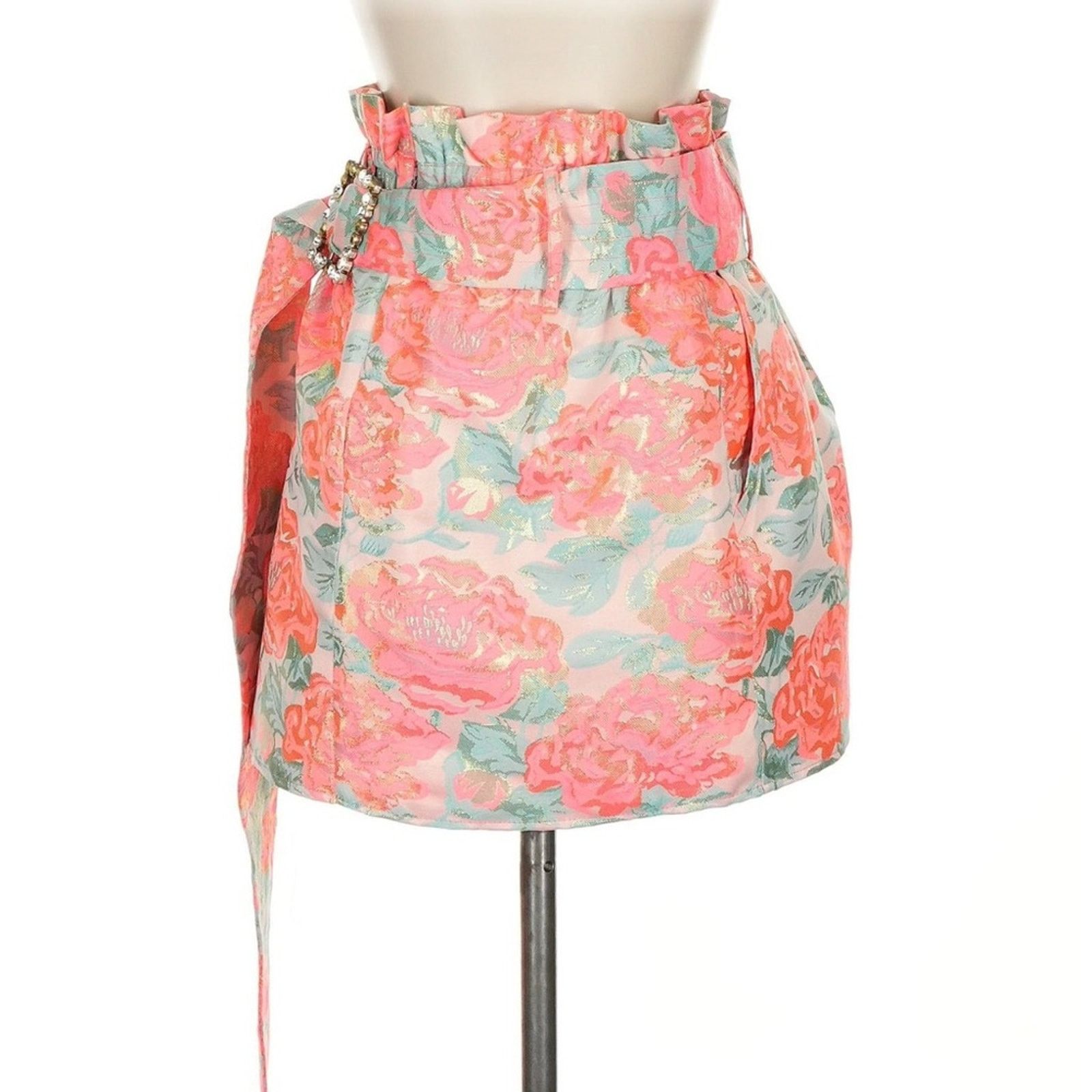 For Love & Lemons For Love & Lemons Jackpot Mini Skirt Size 26" / US 2 / IT 38 - 2 Thumbnail