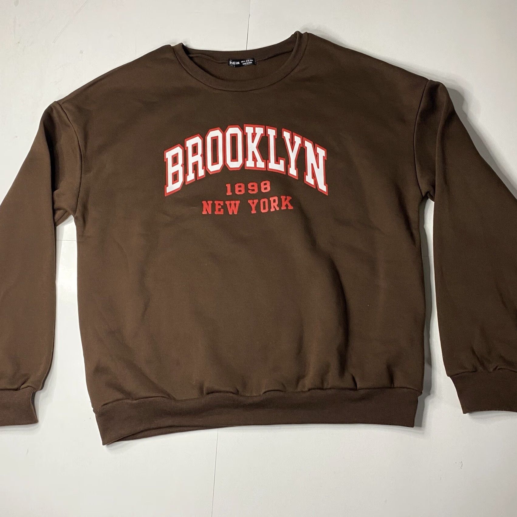Shein VINTAGE SheIn Sweatshirt Brown Womens Round Neck Brooklyn New York Size S / US 4 / IT 40 - 6 Thumbnail