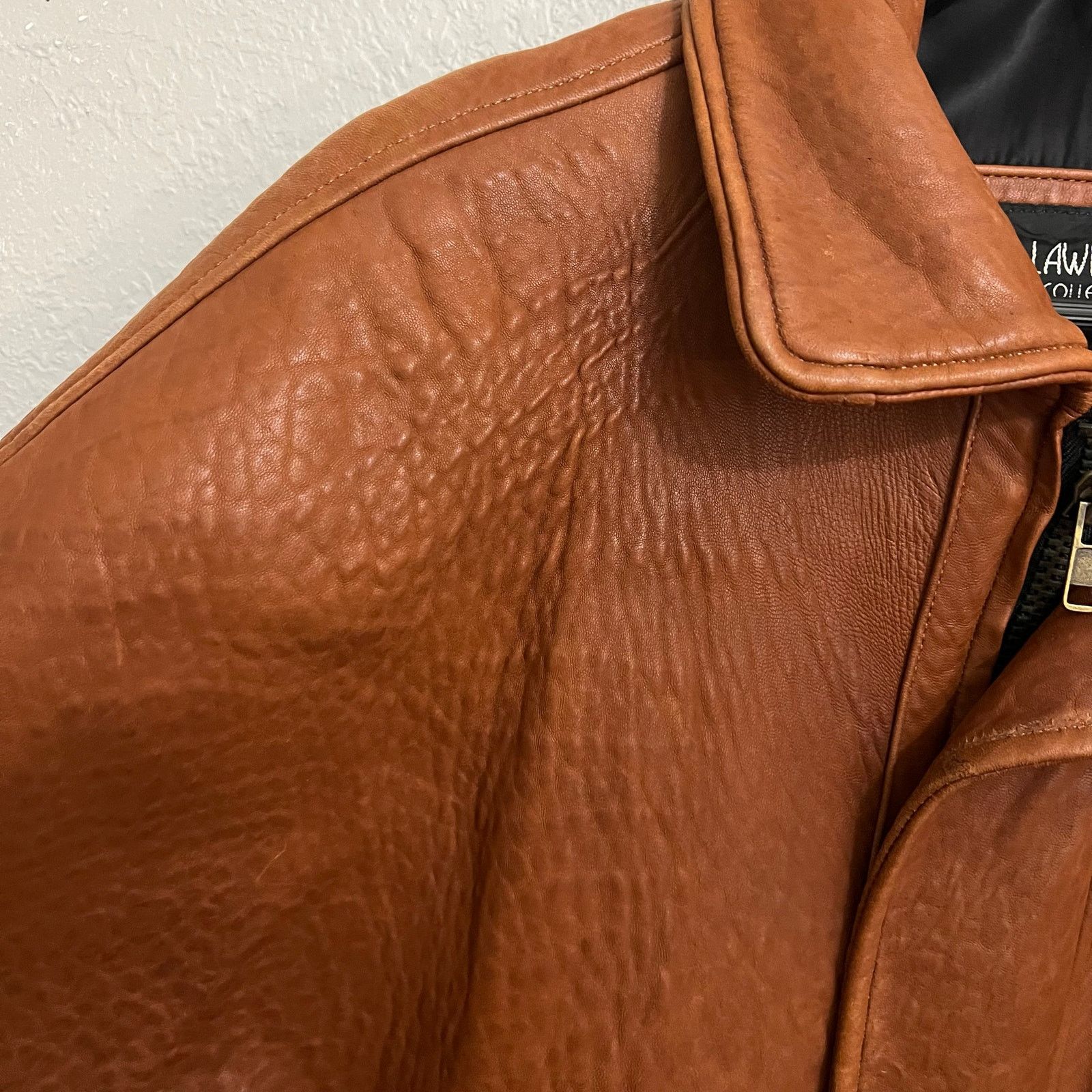 Vintage Michael Lawrence Signature Brown Leather Jacket USA Sz M 90s Size US M / EU 48-50 / 2 - 18 Thumbnail