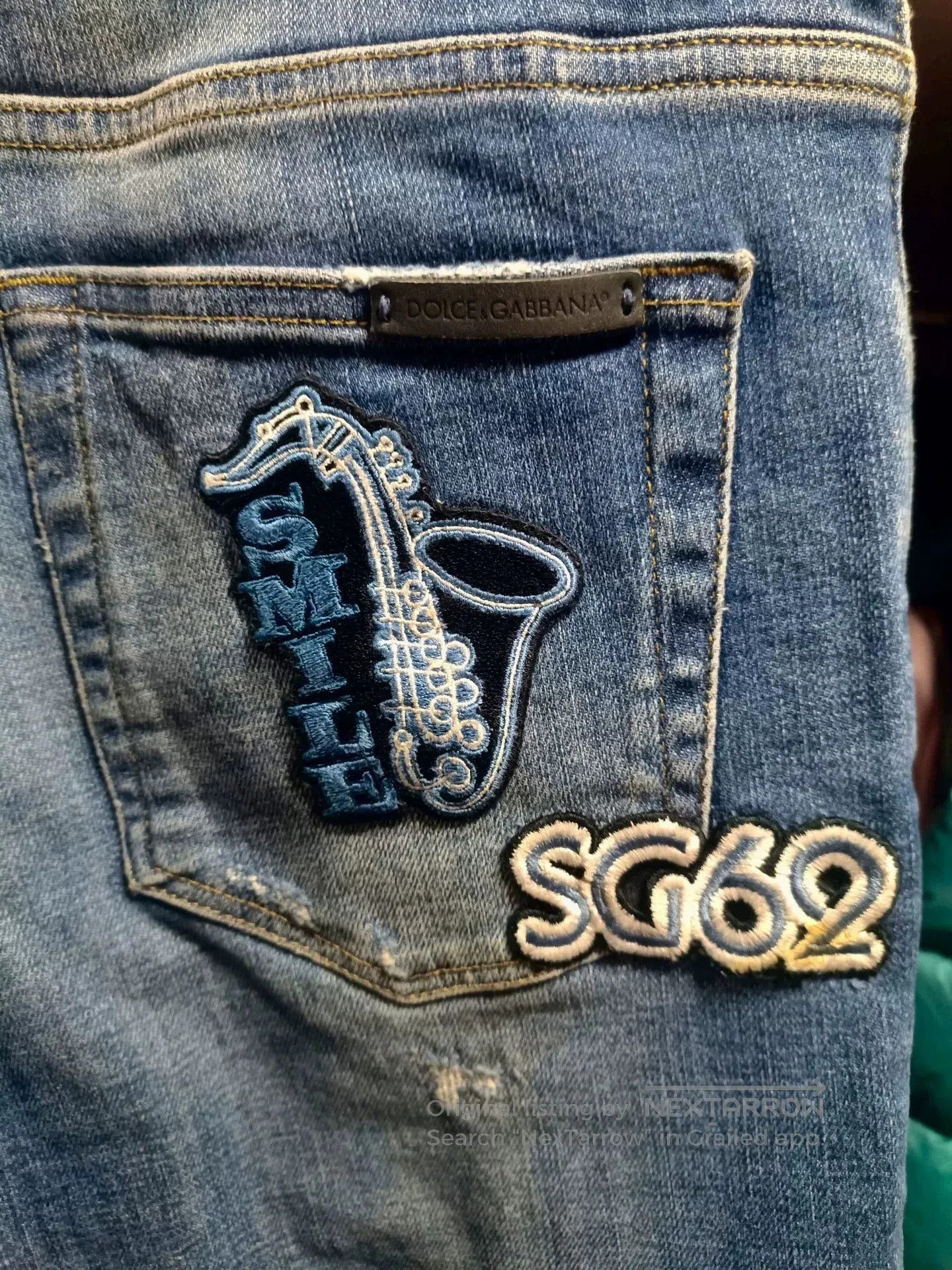 Dolce & Gabbana Dolce & Gabbana DG Runway Embroidered Jeans. Size US 30 / EU 46 - 7 Thumbnail