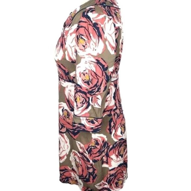 Boden Boden Floral Dress Half Sleeve Women’s Knee Length Multicoloured V-Neck Casual 10P UK 10 Boden WA360 Womens Dresses Size L / US 10 / IT 46 - 4 Thumbnail