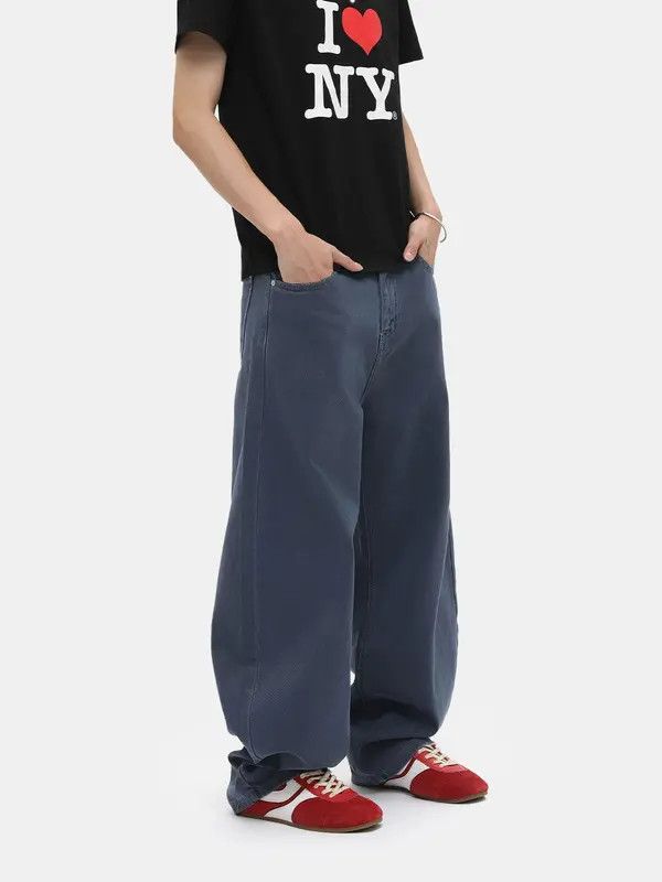 Jean Japanese retro wide-leg versatile washed scimitar jeans Size US 32 / EU 48 - 7 Thumbnail