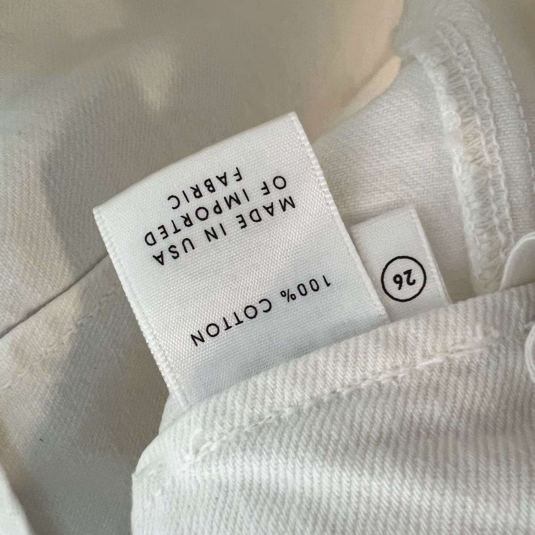 GRLFRND VINTAGE GRLFRND White Denim Skirt Mini Button Front Size 26 Womens Size 26" / US 2 / IT 38 - 4 Thumbnail