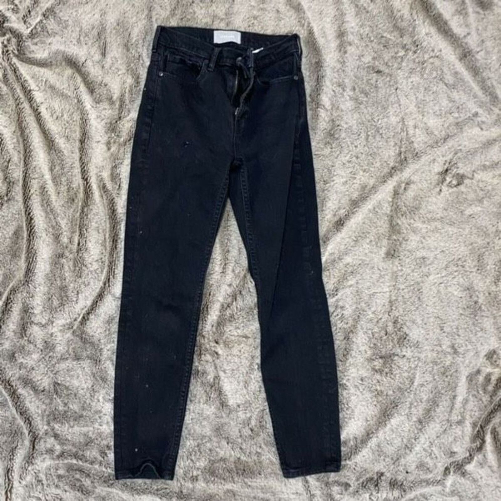 Everlane Everlane Black Ankle-Length Skinny Jeans | Sz 26 Size 26" / US 2 / IT 38 - 2 Thumbnail