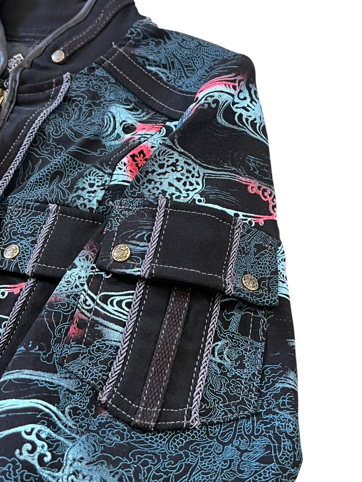 If Six Was Nine × Japanese Brand × Le Grande Bleu (L.G.B.) Ozz Croce 🇯🇵 Dragon Motif Goth Zipper Jacket Size S / US 4 / IT 40 - 12 Thumbnail