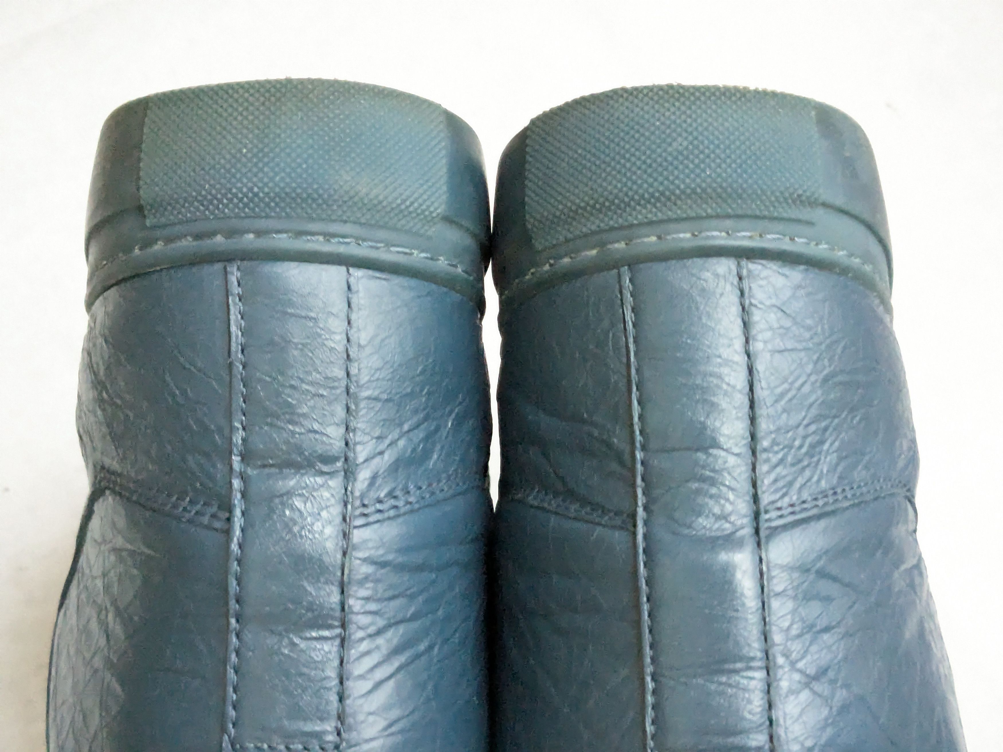 Balenciaga Balenciaga Arena Blue Leather 8 High Tops Lace Up Size US 8 / EU 41 - 13 Thumbnail