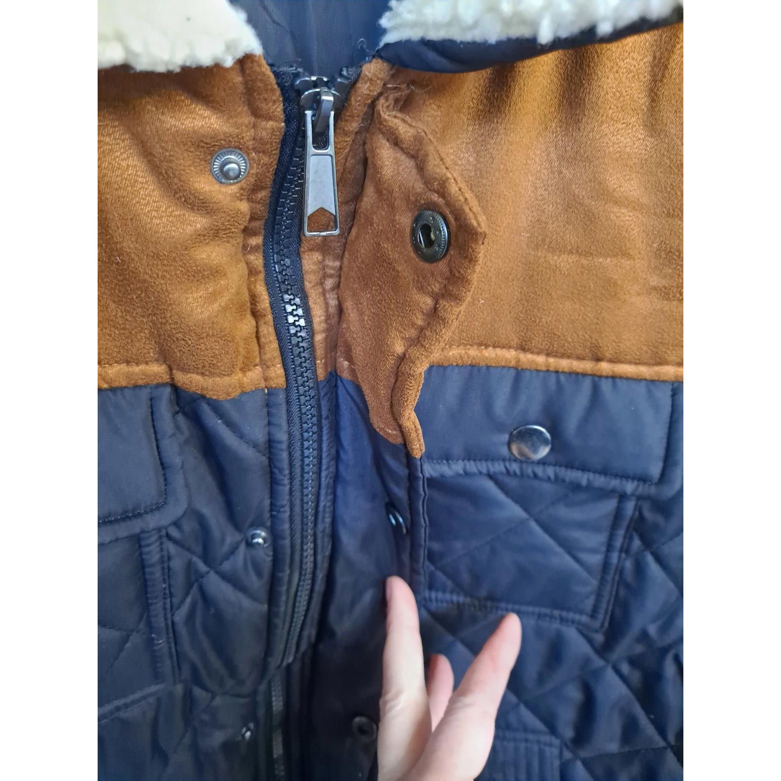 Other Coast to Coast Outfitters Brown Faux Suede and Black Quilted Size US L / EU 52-54 / 3 - 2 Thumbnail