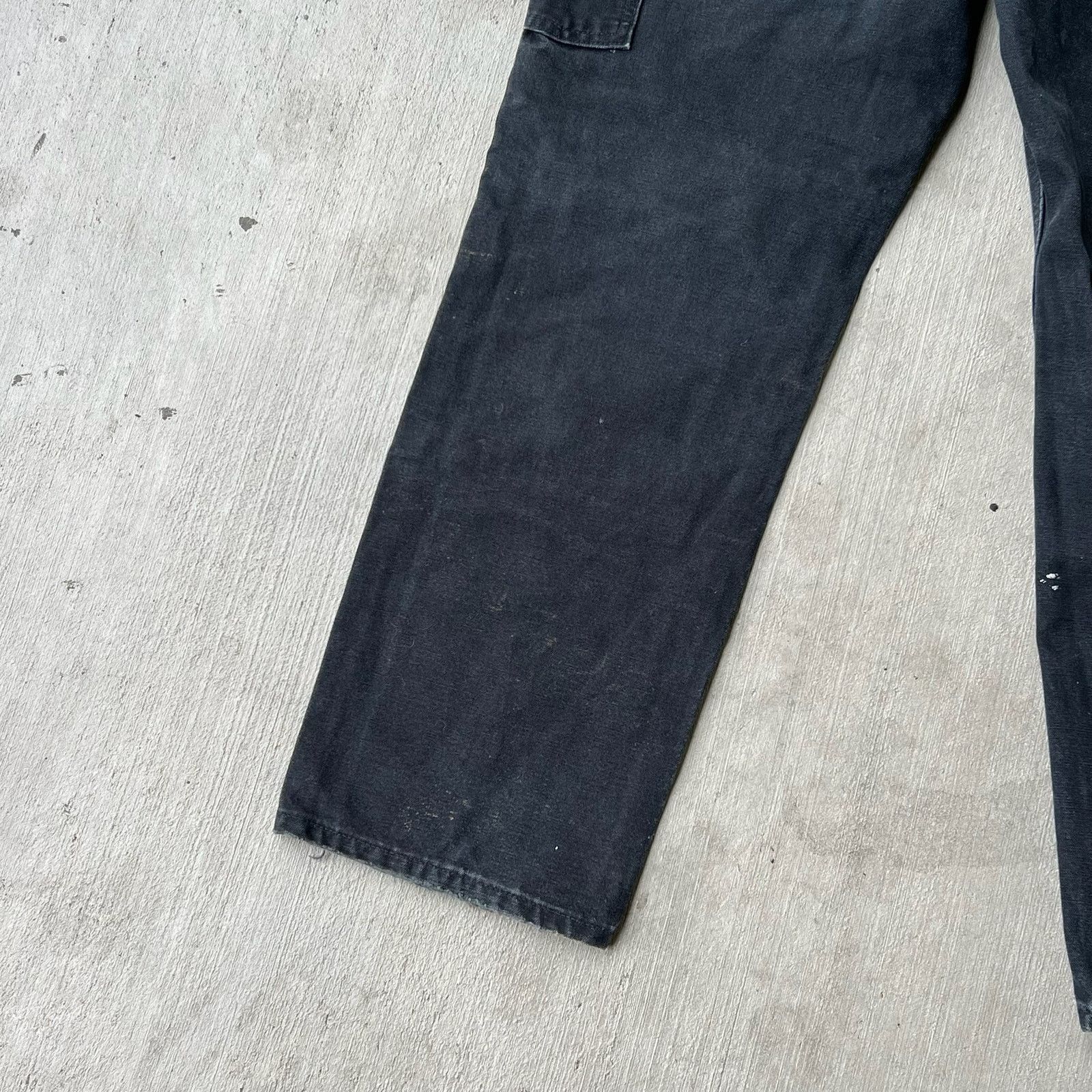 Carhartt × Vintage Carhartt faded black double knee work wear carpenter pants Size US 28 / EU 44 - 10 Thumbnail