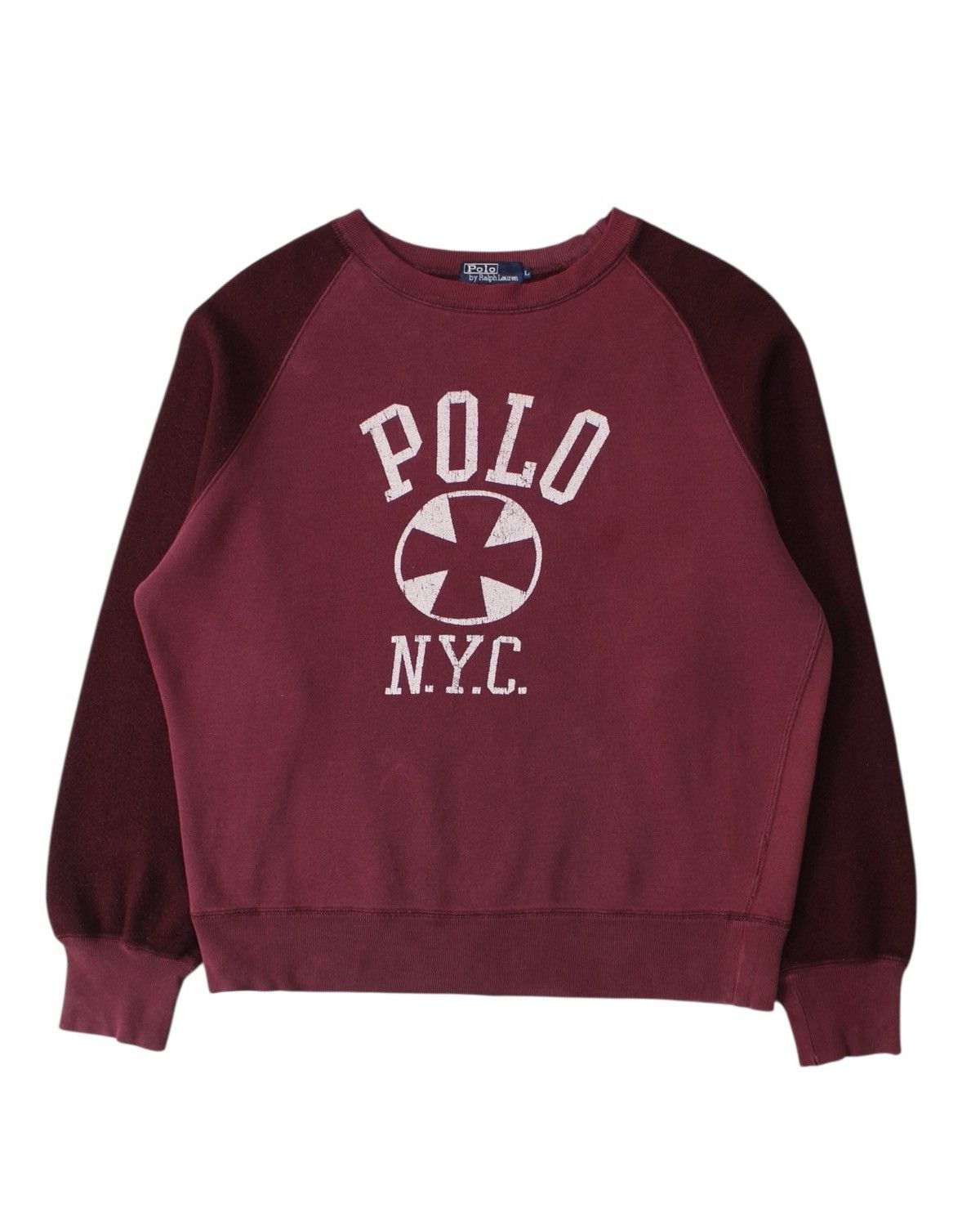 Polo Ralph Lauren 1990S POLO RALPH LAUREN “POLO N.Y.C.” RAGLAN SWEATSHIRT Size US L / EU 52-54 / 3 - 1 Thumbnail