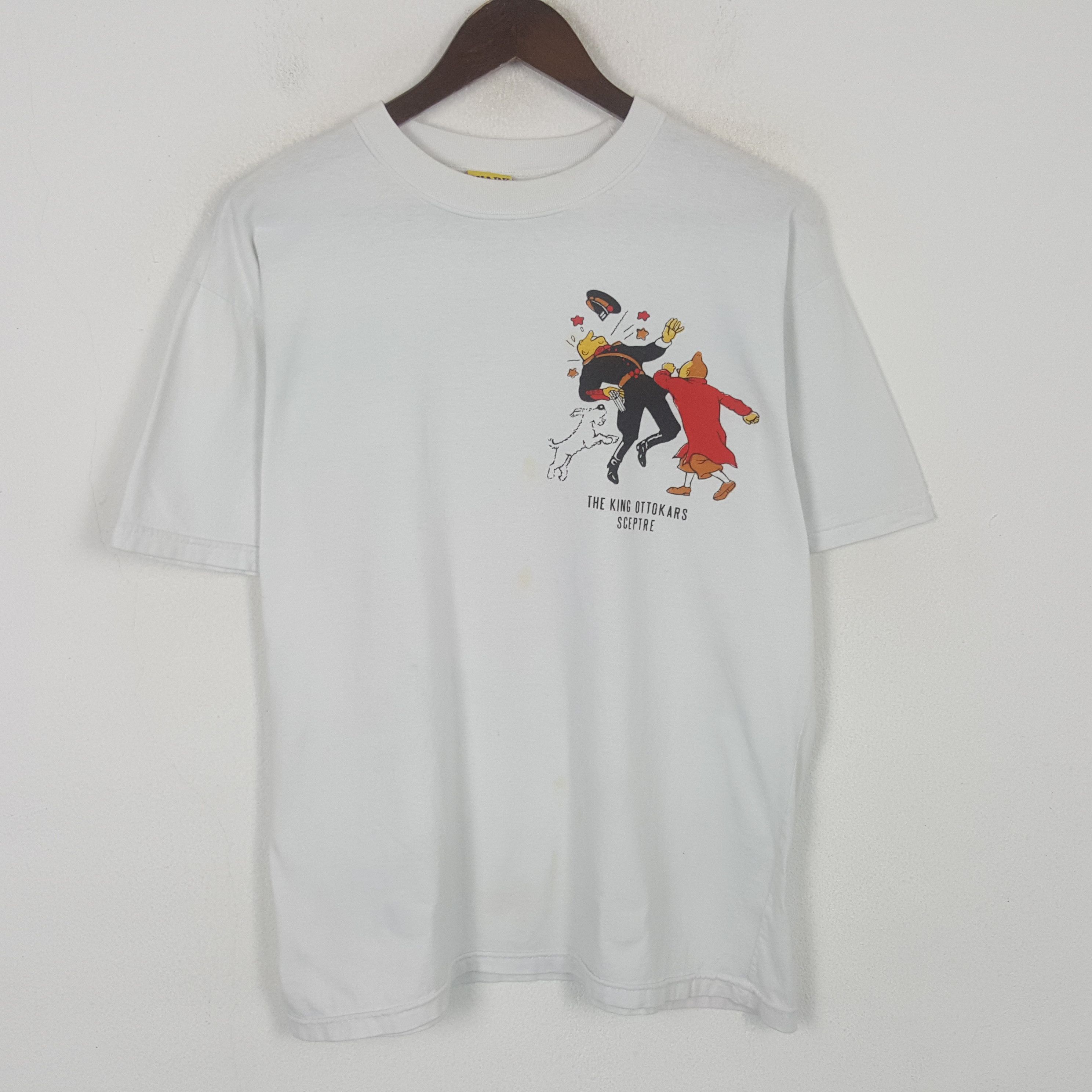 Other Vintage TINTIN The King Ottokars Sceptre Tshirt Size US L / EU 52-54 / 3 - 3 Thumbnail