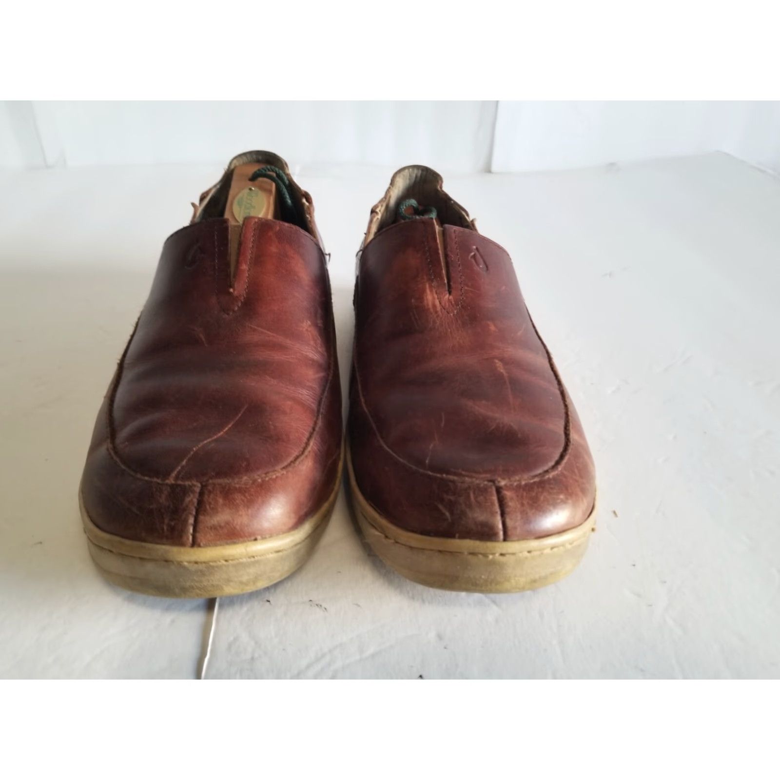Olukai Olukai Kama'aina Loafer Casual Slip On Mens US Size 10 Leather Brown Rubber Lining Leather Cushioned M Shoe Width Size US 10 / EU 43 - 6 Thumbnail