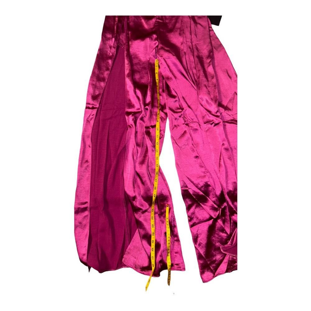 Lulus Lulus NWT Passionate Perfect PinkSatin Split-Leg Jumpsuit XS Size 26" / US 2 / IT 38 - 5 Thumbnail
