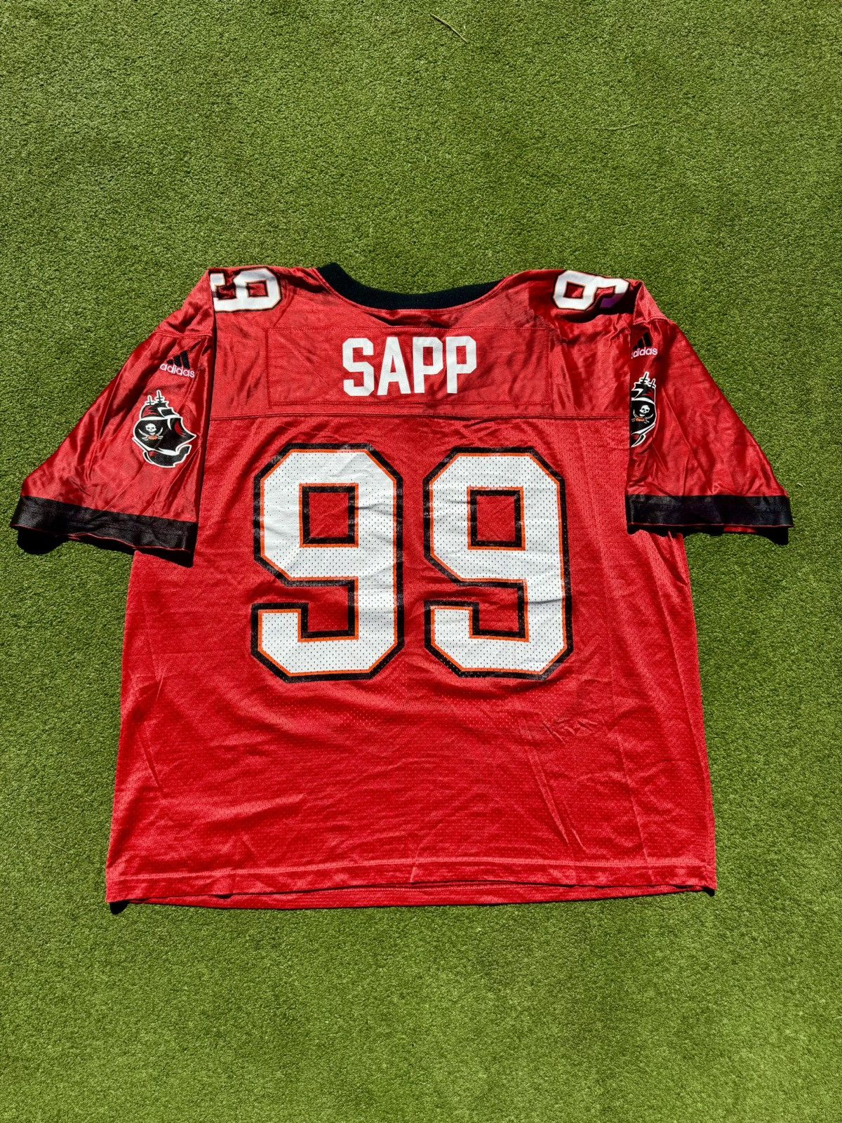 Adidas × NFL × Vintage 1998 Tampa Bay Buccaneers Warren Sapp Vintage Adidas Jersey Size US L / EU 52-54 / 3 - 1 Thumbnail