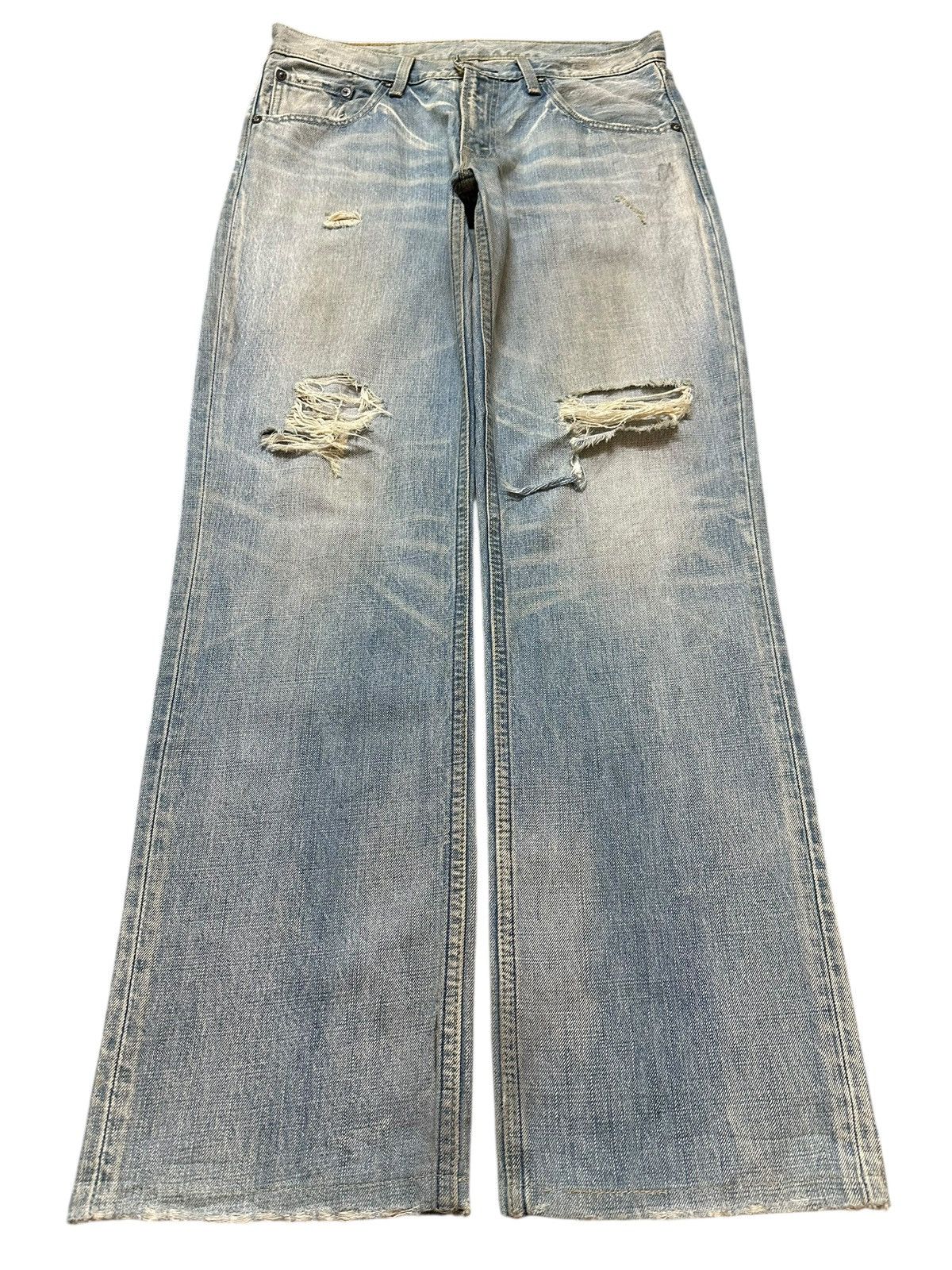 Levi's Vintage 90s Levis 502 Mud Faded Wash Distress Baggy Jeans Size US 31 - 1 Thumbnail