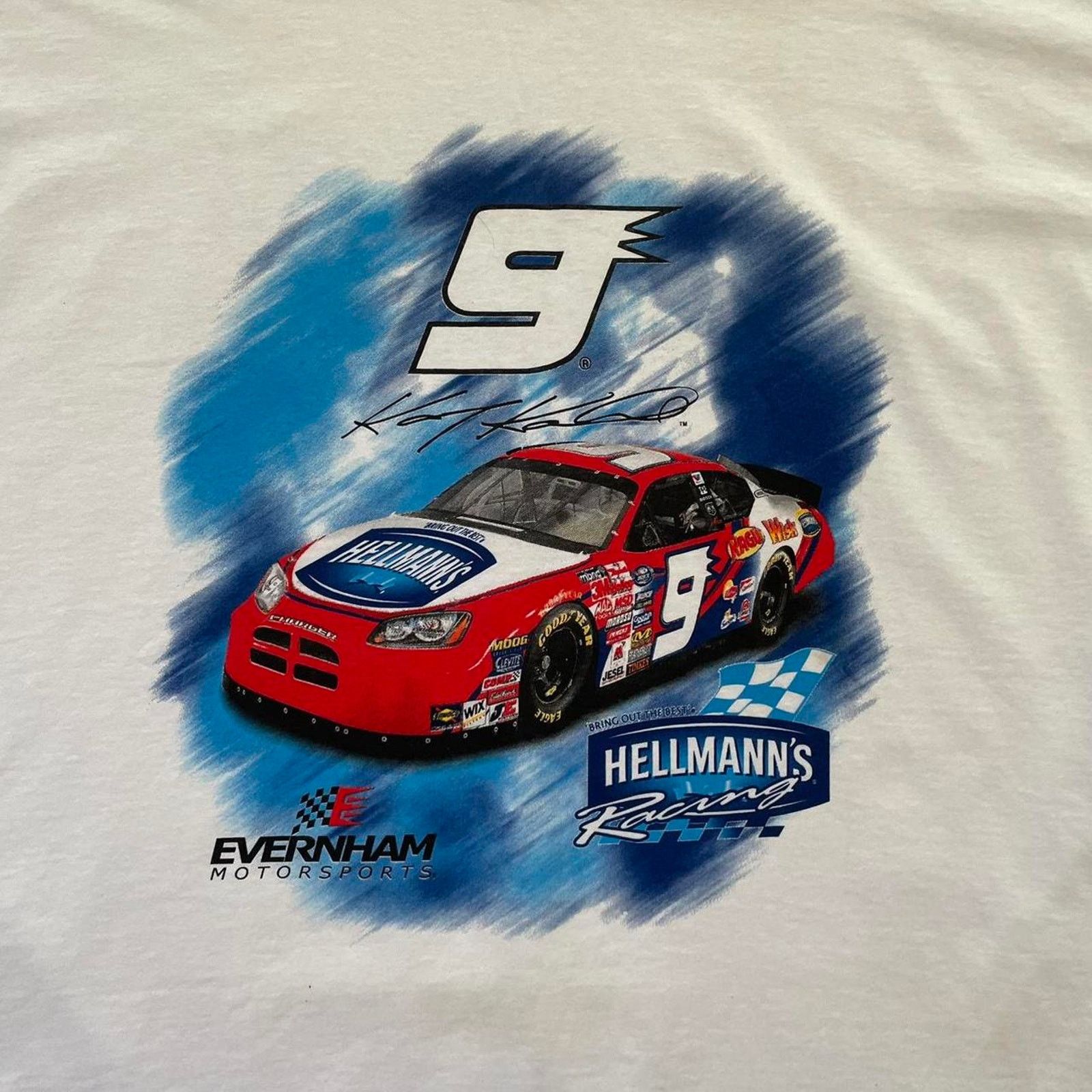 NASCAR Vintage Hellman’s Racing NASCAR White Graphic T-shirt Size US XL / EU 56 / 4 - 3 Thumbnail