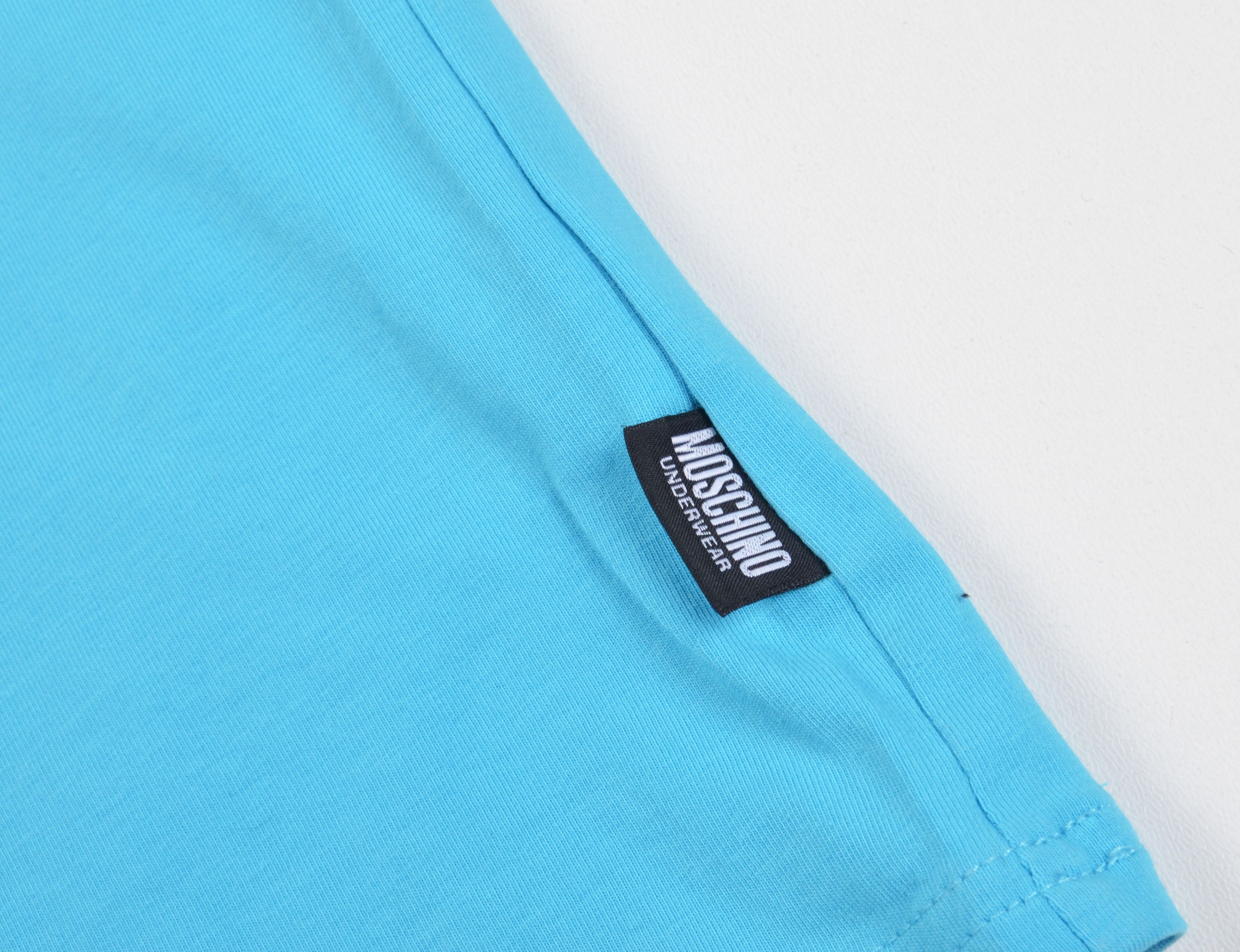 Moschino Moschino Underwear Blue Underbear Teddy Bear Tee Size US L / EU 52-54 / 3 - 3 Thumbnail