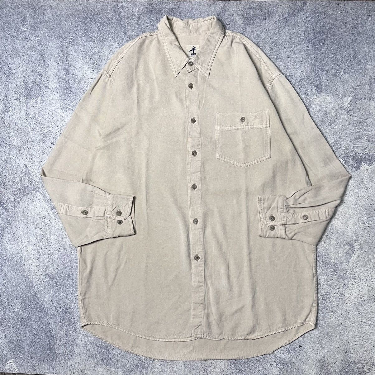 Issey Miyake Hai Sporting Gear Button Up Shirt Size US XL / EU 56 / 4 - 2 Thumbnail
