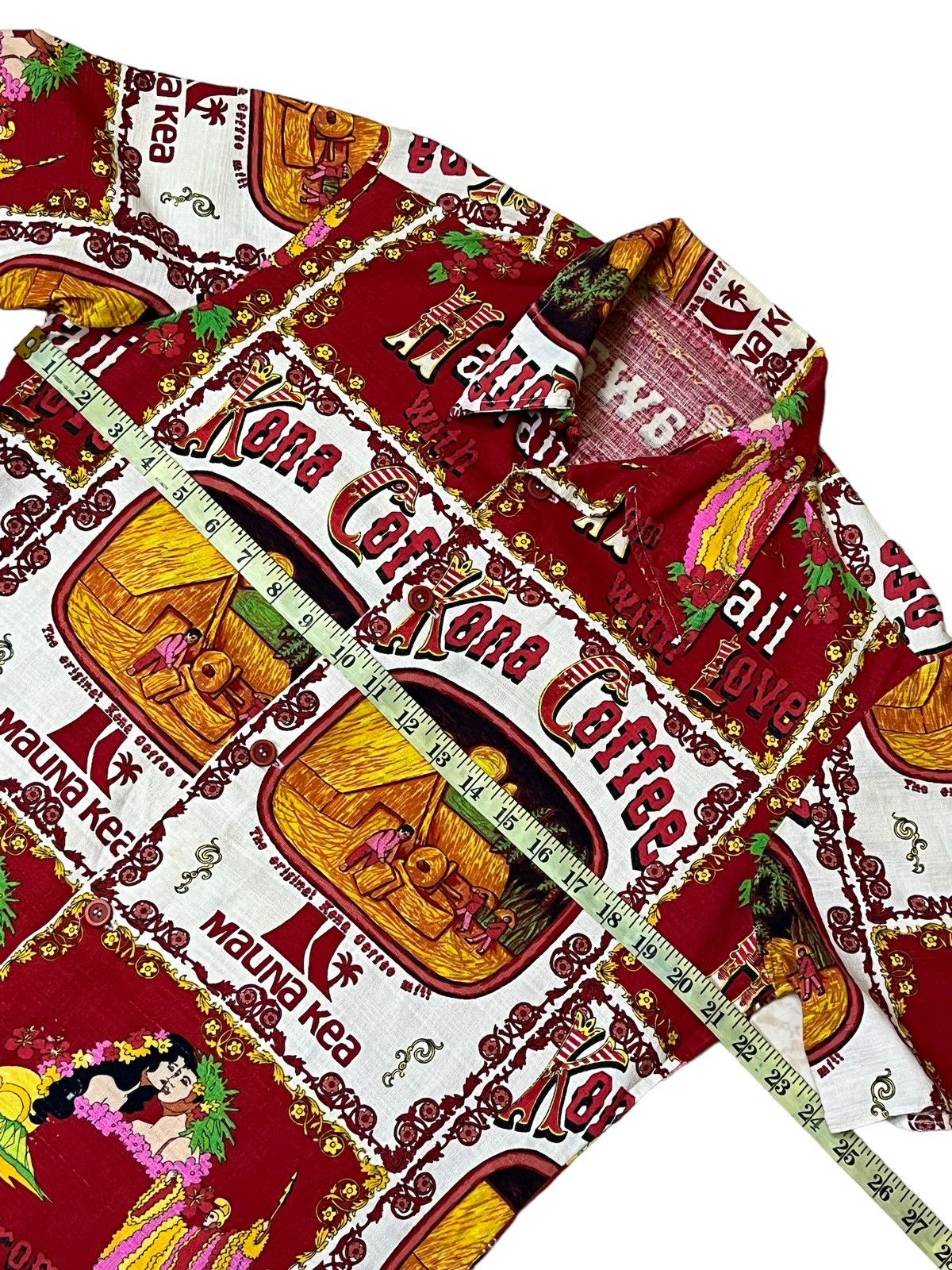 Vintage VTG HAWAII MAUNA KEA CONA COFFEE BARKCLOTH BUTTON UPS SHIRT Size US L / EU 52-54 / 3 - 10 Thumbnail