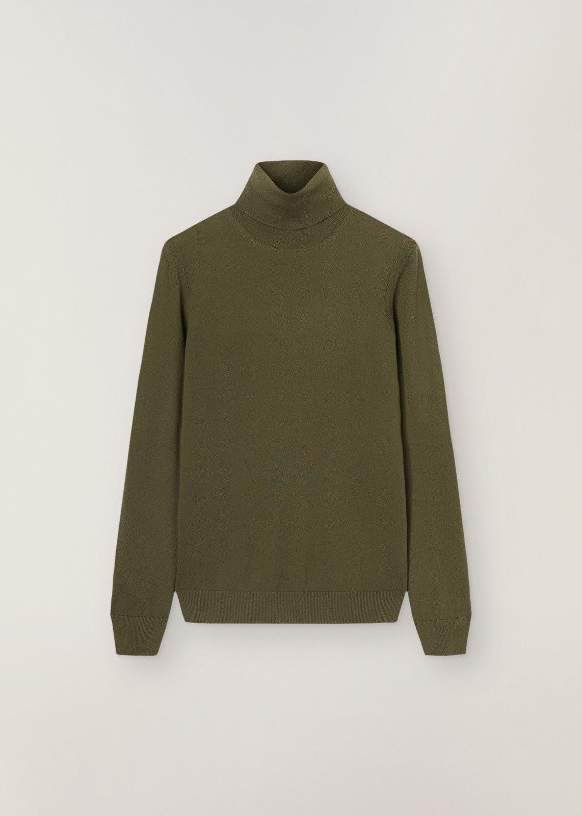 Loro Piana o1srvl11e0125 Piuma Turtleneck Sweater in Green Size L / US 10 / IT 46 - 1 Thumbnail