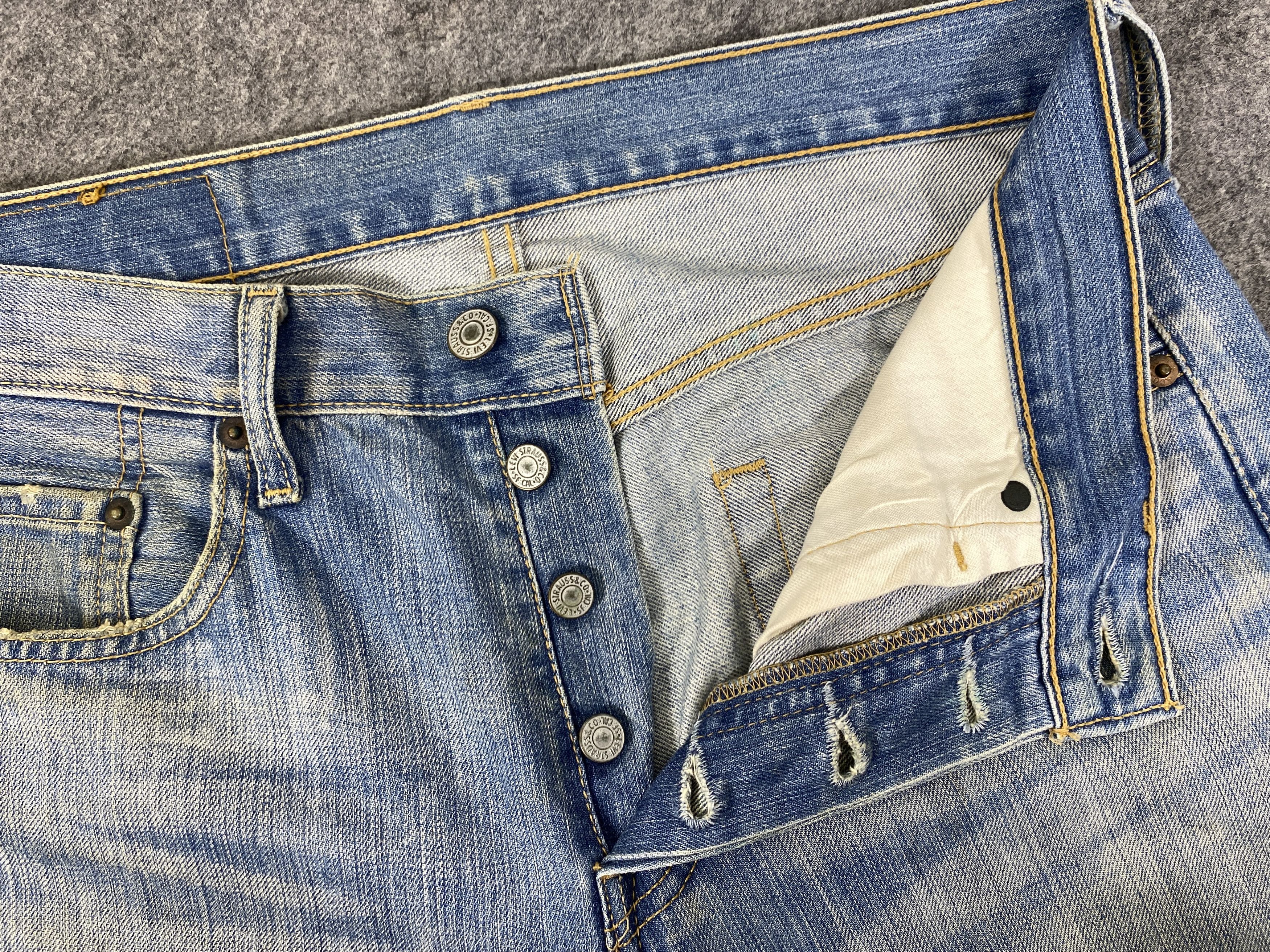 Levi's Faded Blue Vintage Levis 501 Jeans 30x29 - JN3132 Size US 30 / EU 46 - 6 Thumbnail