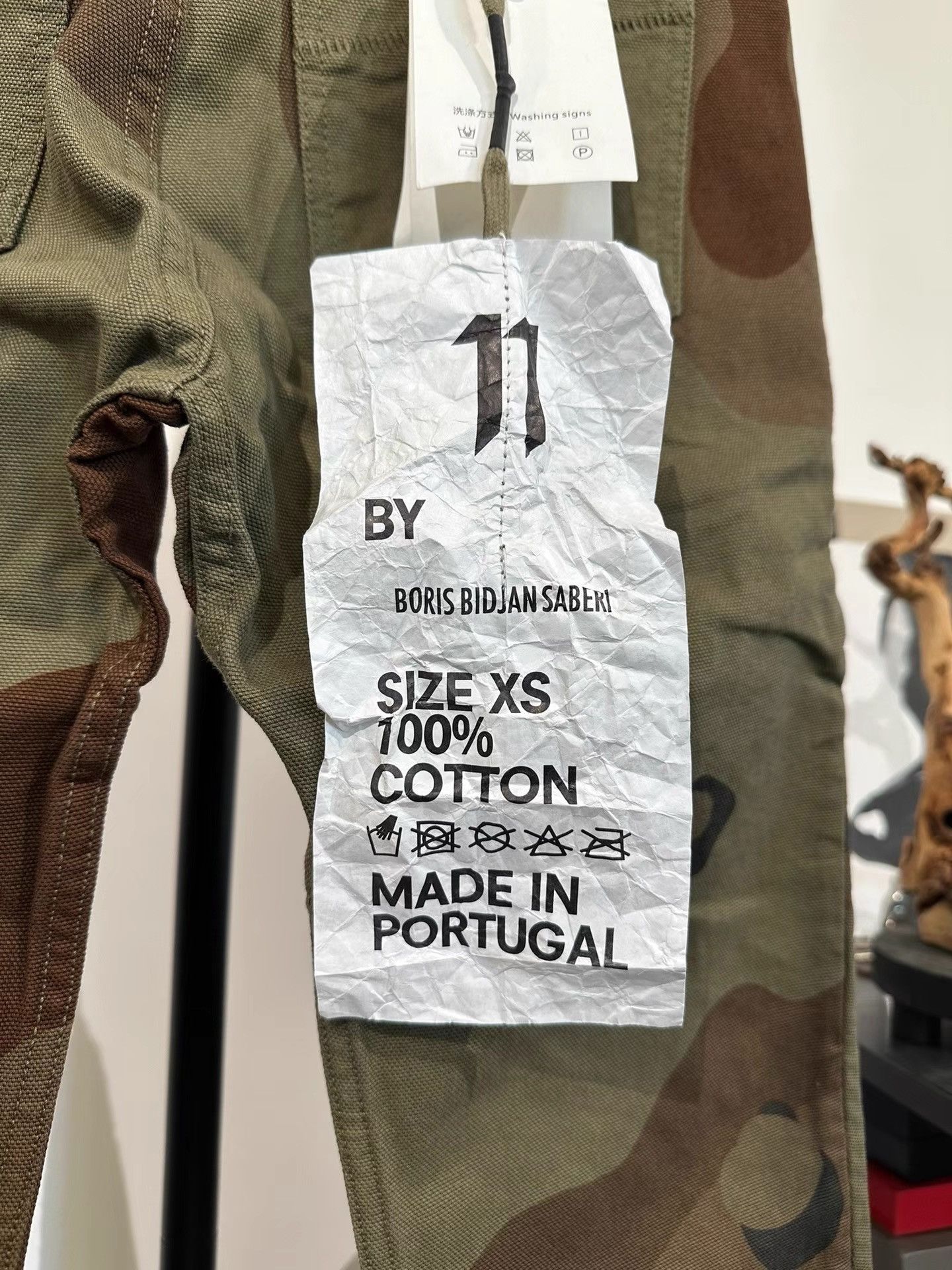 11 By Boris Bidjan Saberi 11by BBS P1 Camouflage Low Crotch Pants K35 Size US 29 - 9 Thumbnail