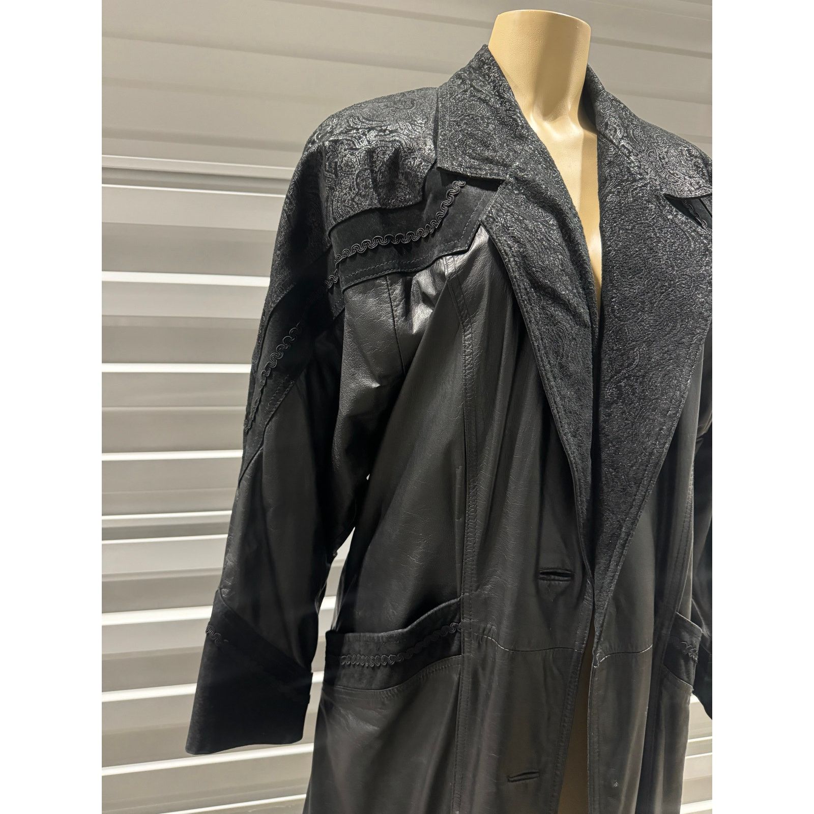 Vintage VTG LEATHER JACKET Size M / US 6-8 / IT 42-44 - 4 Thumbnail