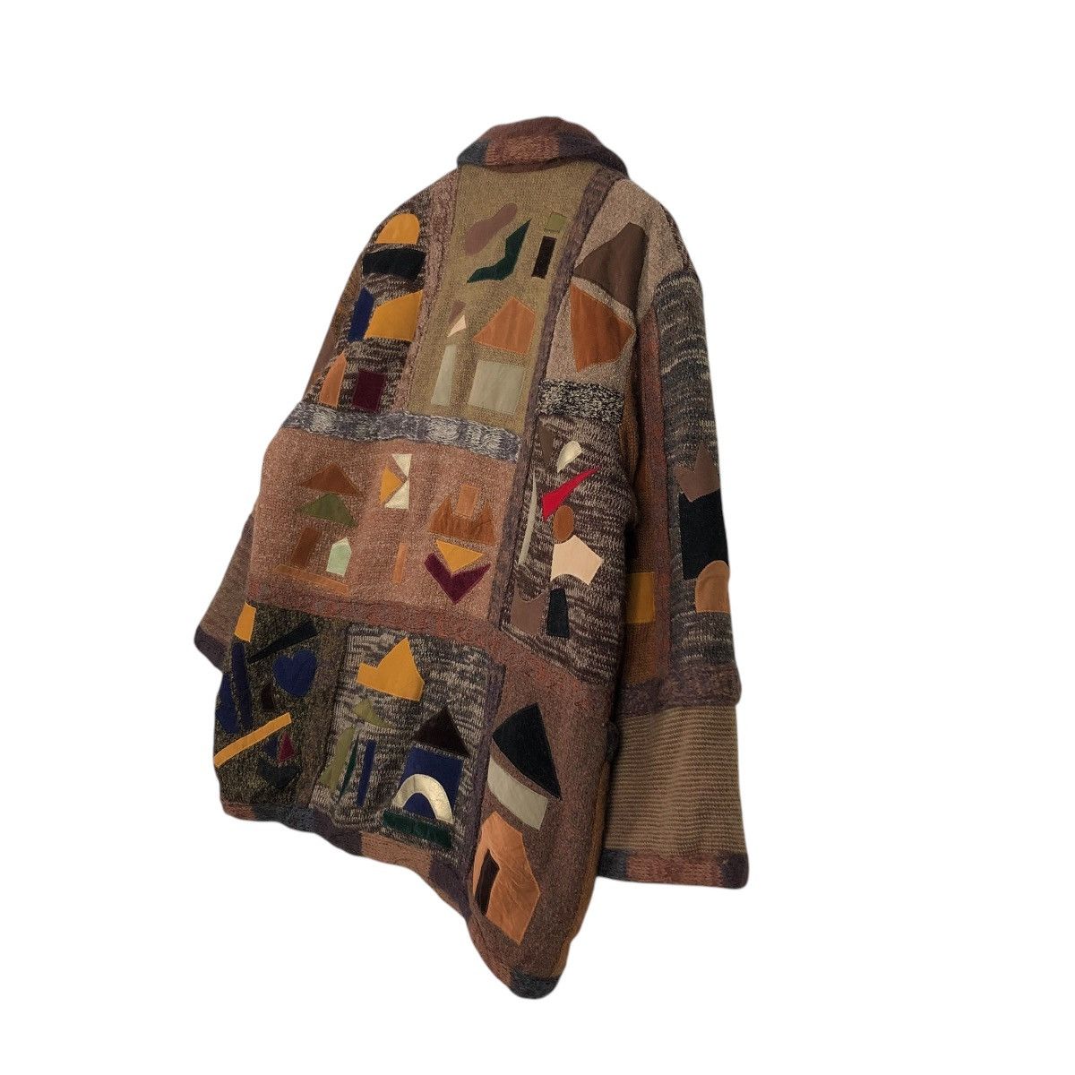 Japanese Brand × Vintage 🔥VINTAGE PATCHWORK DESIGN UNBRAND JACKET ISSEY MIYAKE Size US L / EU 52-54 / 3 - 12 Thumbnail