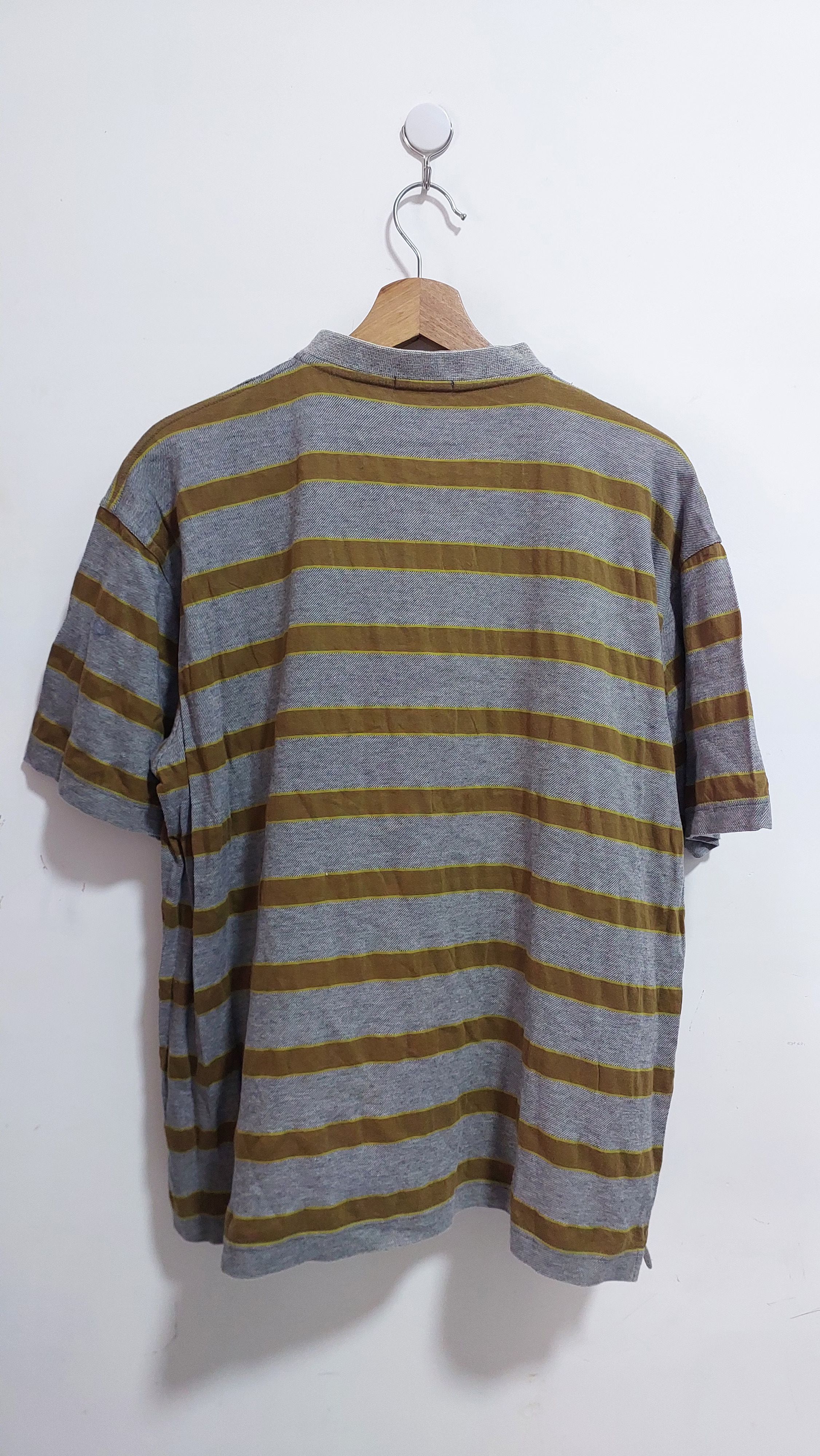 Christian Dior Monsieur VINTAGE CHRISTIAN DIOR MONSIEUR STRIPE HALF ZIPPER TSHIRT Size US L / EU 52-54 / 3 - 2 Thumbnail