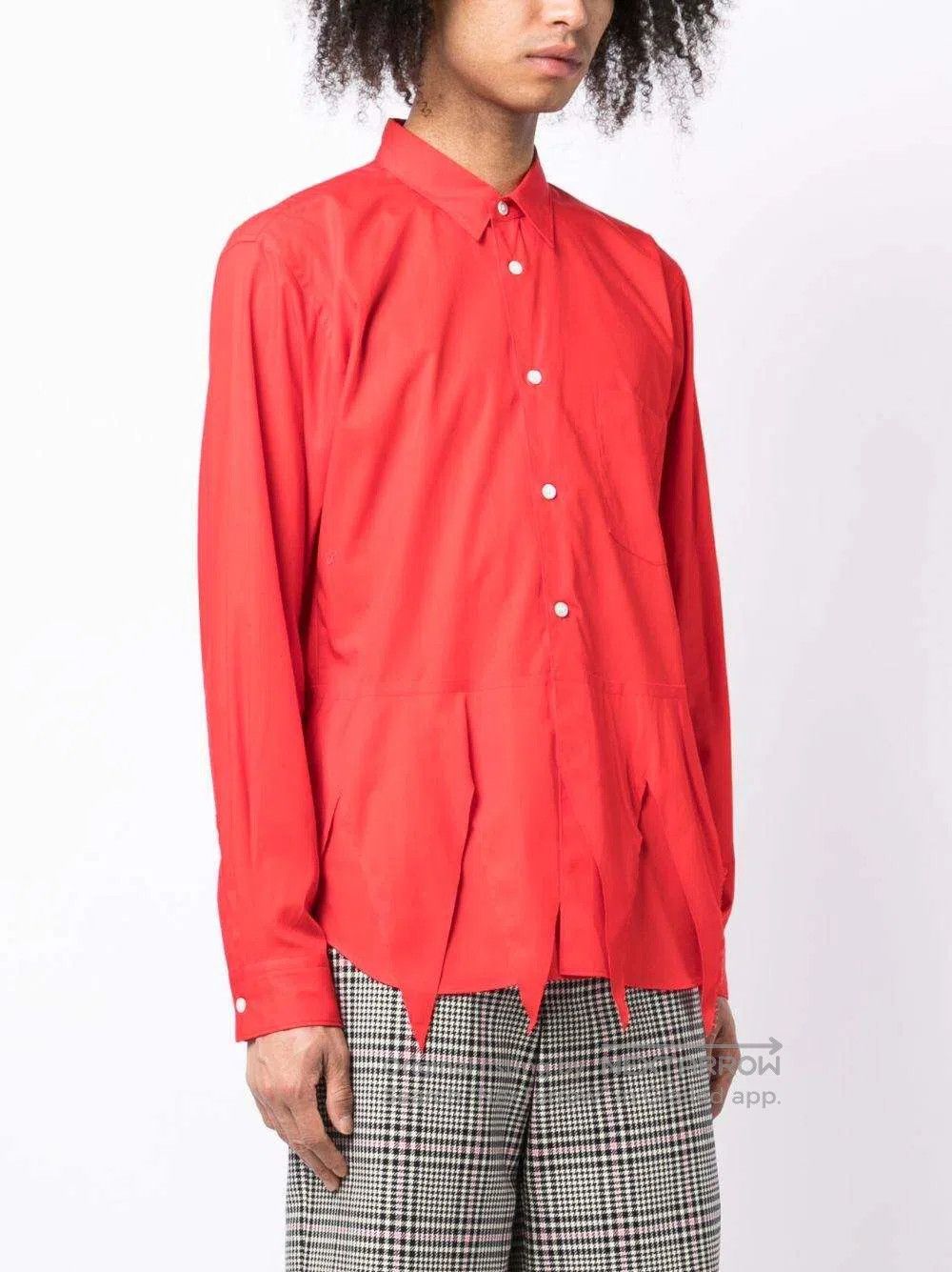 Other Comme Des Garcons Main Line Red Sawtooth Hem Deconstructed Size S / US 4 / IT 40 - 7 Thumbnail
