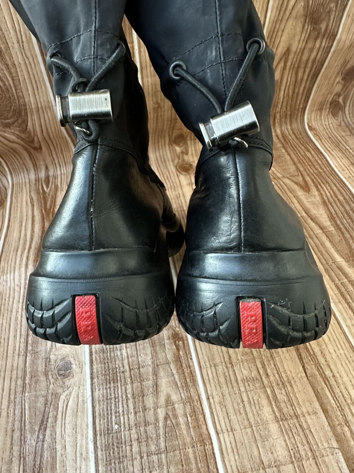 Prada Prada FW 1999 Boots - Black leather Boots Size US 7 / EU 40 - 18 Thumbnail