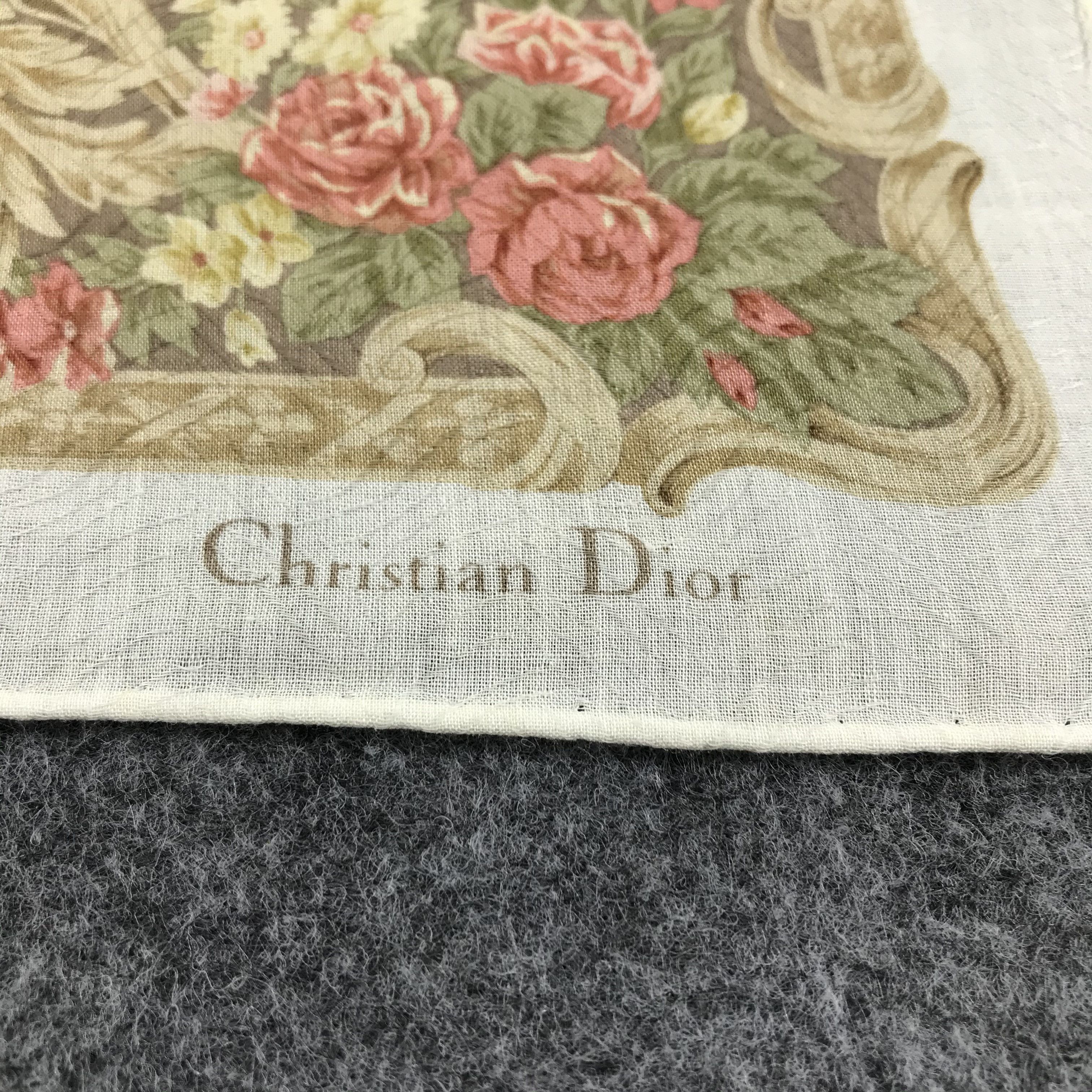 Christian Dior Monsieur Christian Dior Handkerchief Neckerchief Bandana H362 Size ONE SIZE - 4 Thumbnail