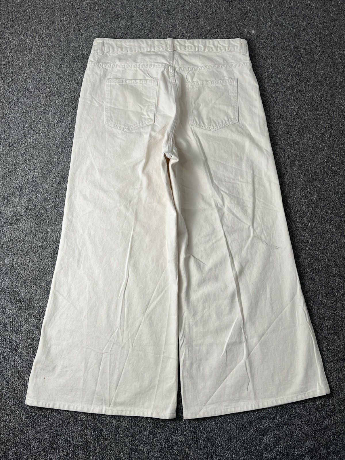 Ganni 2000s Ganni Fatigue True White Denim Size 37" - 8 Thumbnail
