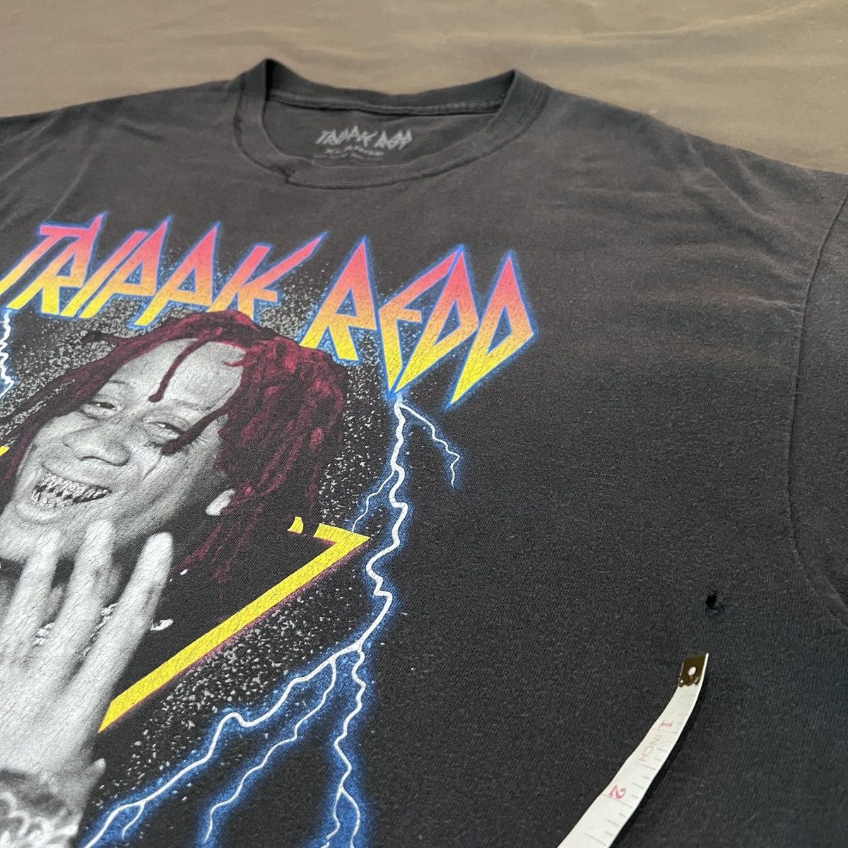 Rap Tees × Trippie Redd Trippie Redd 1400 Promo Tee XL Faded Size US XL / EU 56 / 4 - 6 Thumbnail