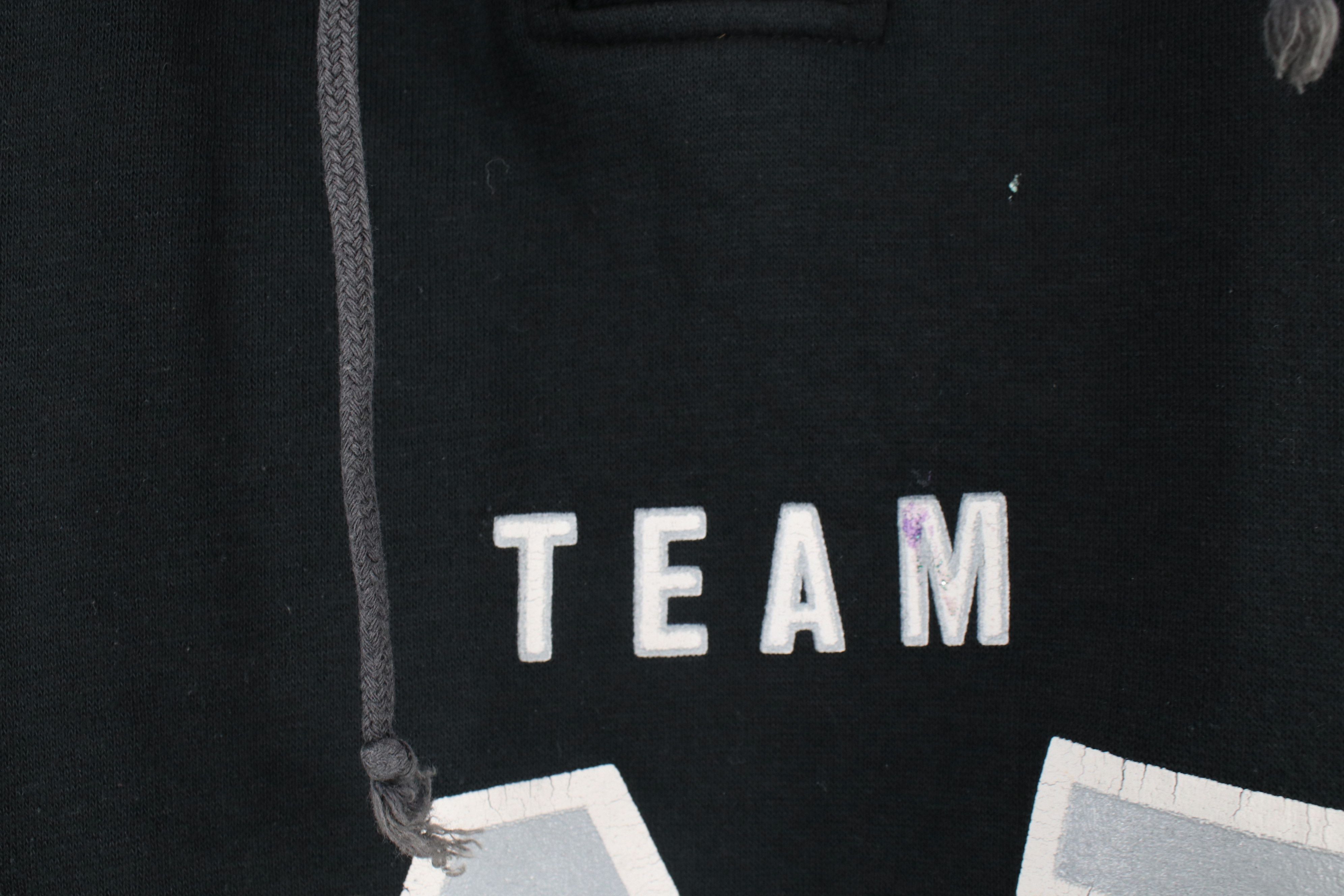 Vintage Vintage 90s Streetwear Team Baja Boats Racing Hoodie Black Size L / US 10 / IT 46 - 6 Thumbnail