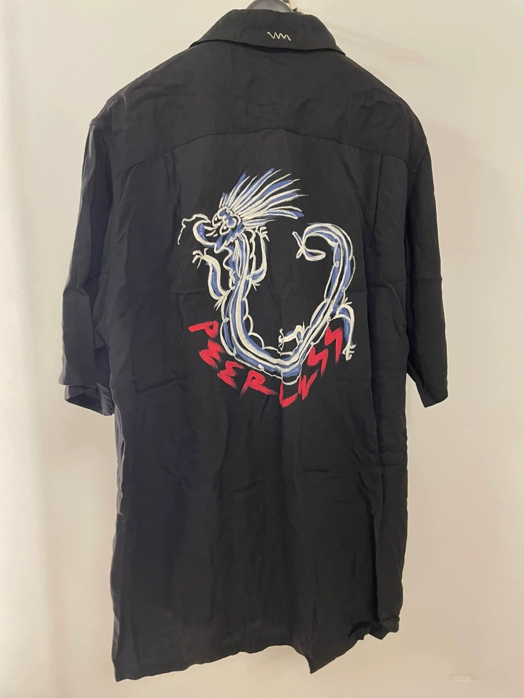 Visvim visvim free edge hand-painted silk shirt Size US L / EU 52-54 / 3 - 2 Thumbnail