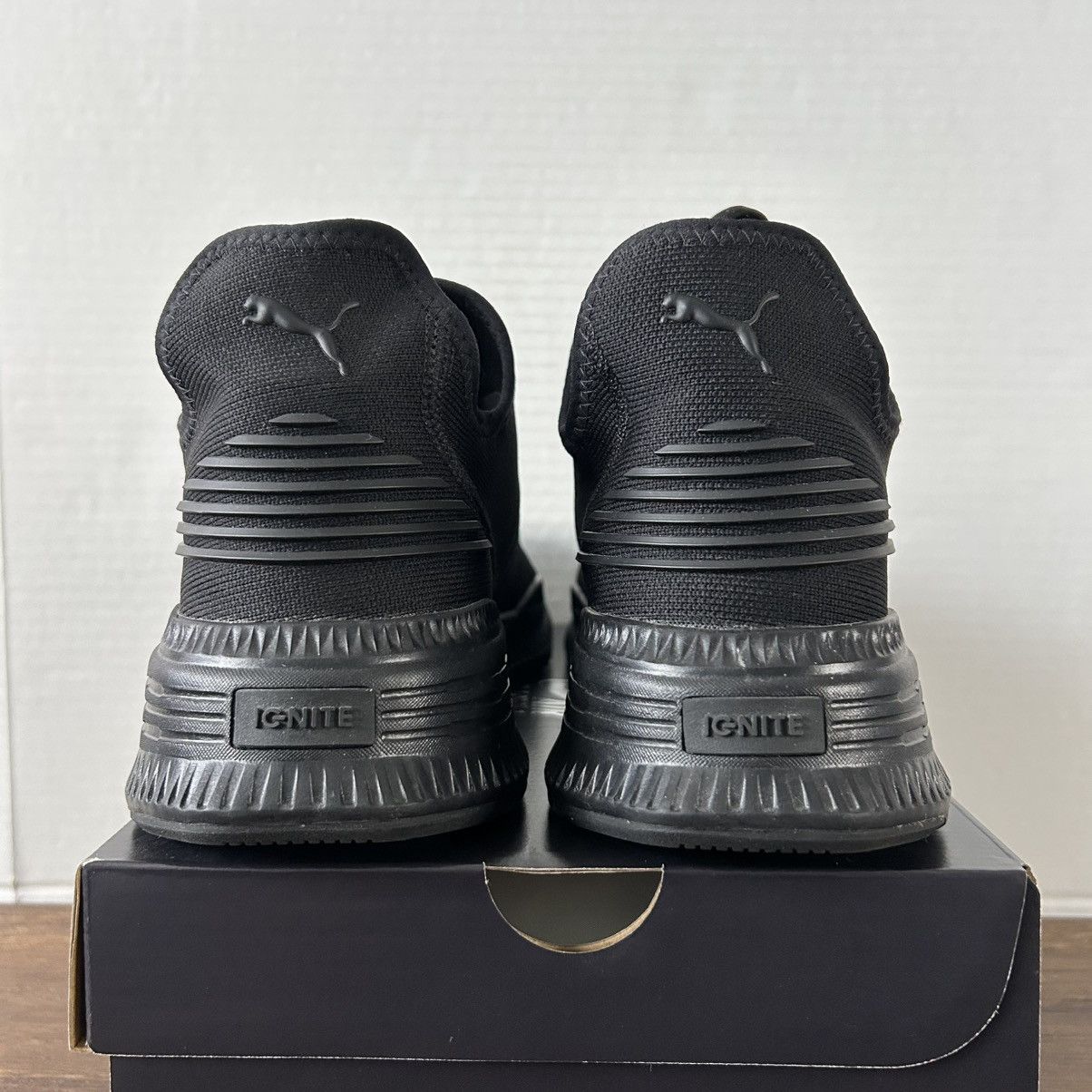 Puma PUMA Avid EvoKnit Sneakers Triple Black Men Size 13 Size US 13 / EU 46 - 3 Thumbnail