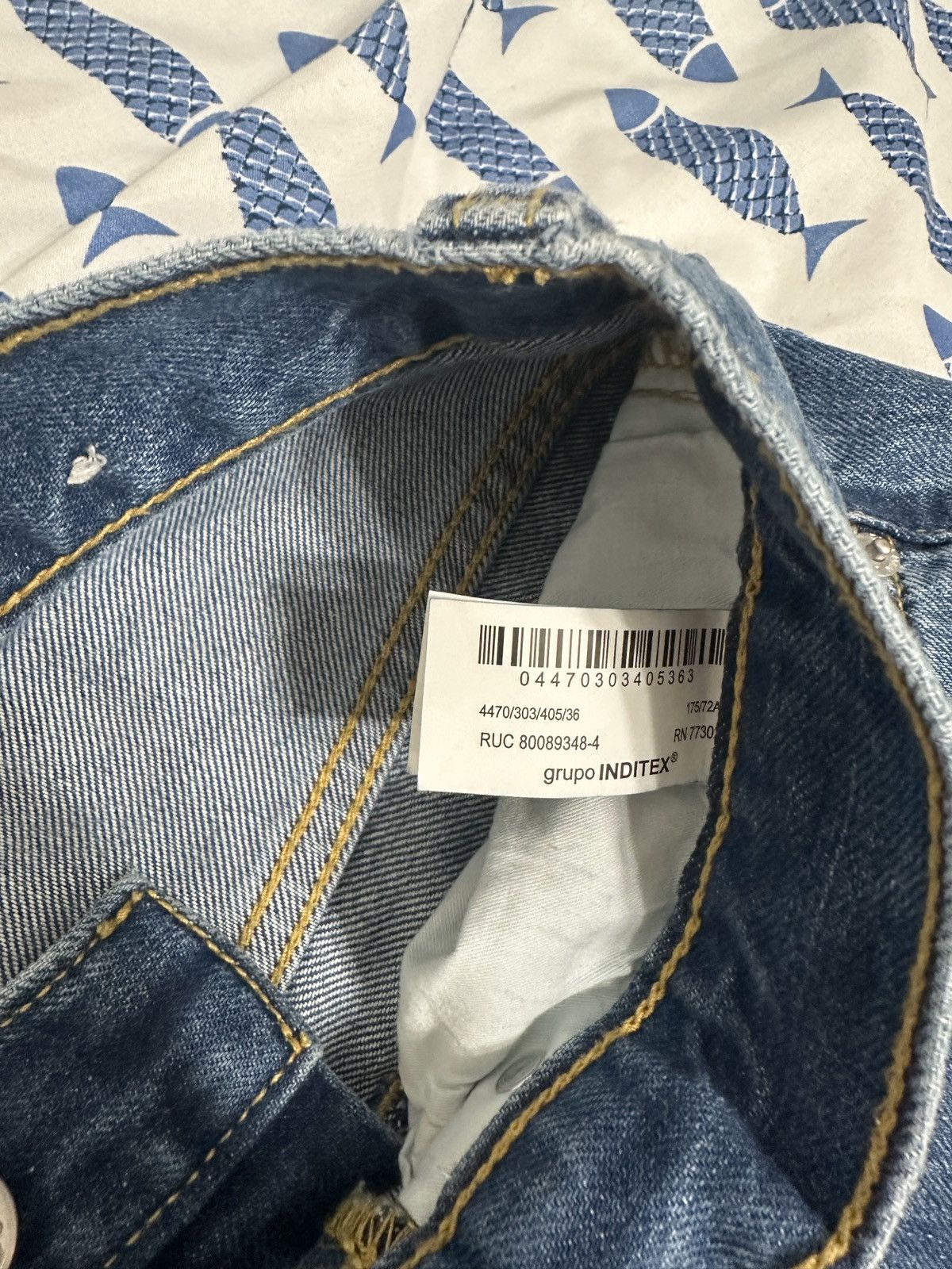 Zara Zara Blue Baggy Pants Size US 31 - 6 Thumbnail