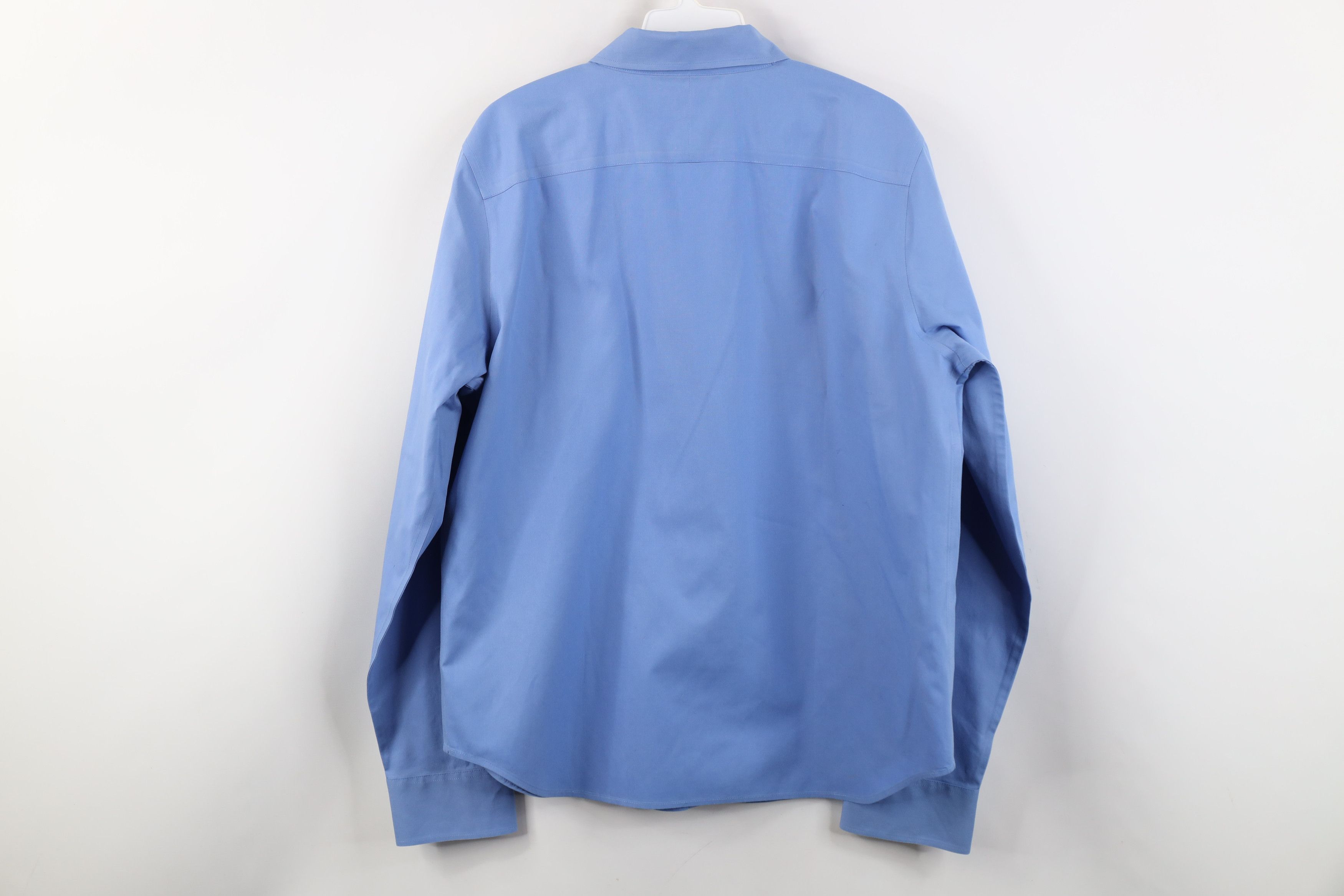 Polo Ralph Lauren Deadstock Vintage 90s Ralph Lauren Button Shirt French Blue Size L / US 10 / IT 46 - 10 Thumbnail