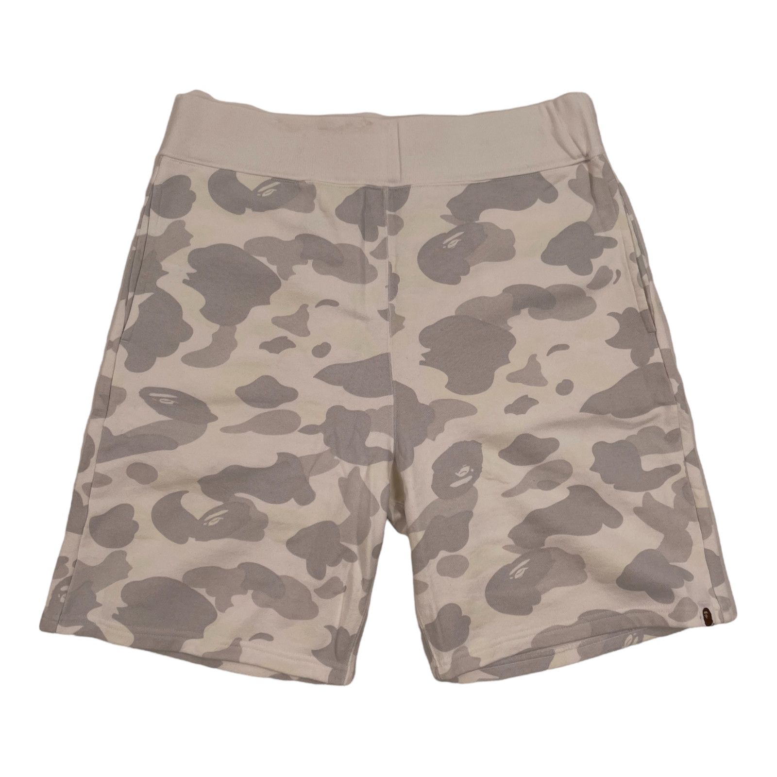 Image of Bape Glow In The Dark Camo Shorts White, Men's (Size 36)