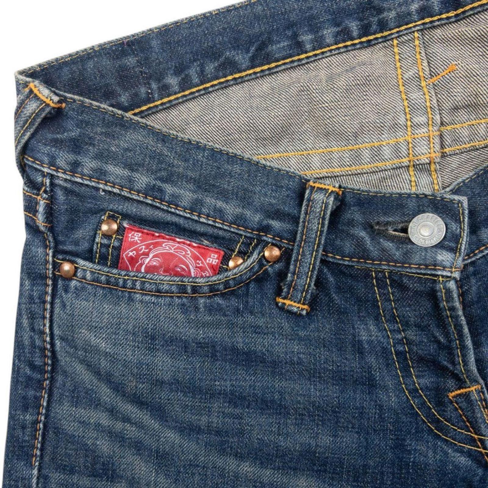 Evisu Vintage Evisu Donna Gull Smiley Face Denim Jeans Size W31 Size 31" - 5 Thumbnail