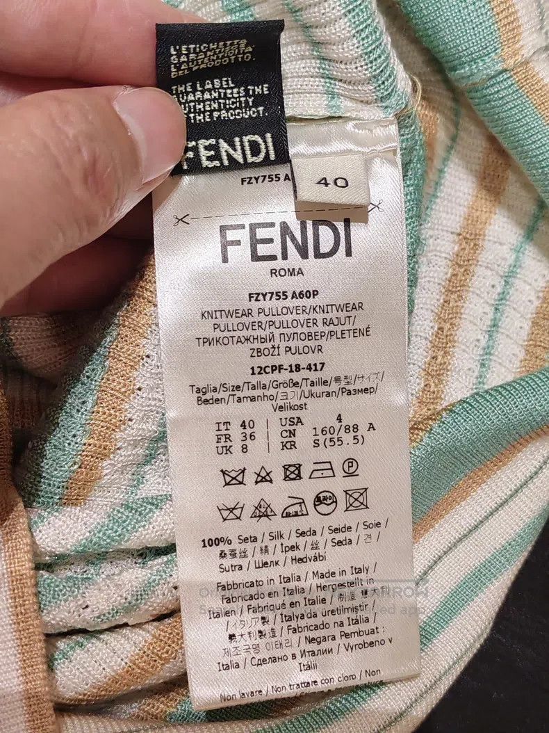 Fendi Fendi Women's striped knit top Size XS / US 0-2 / IT 36-38 - 4 Thumbnail