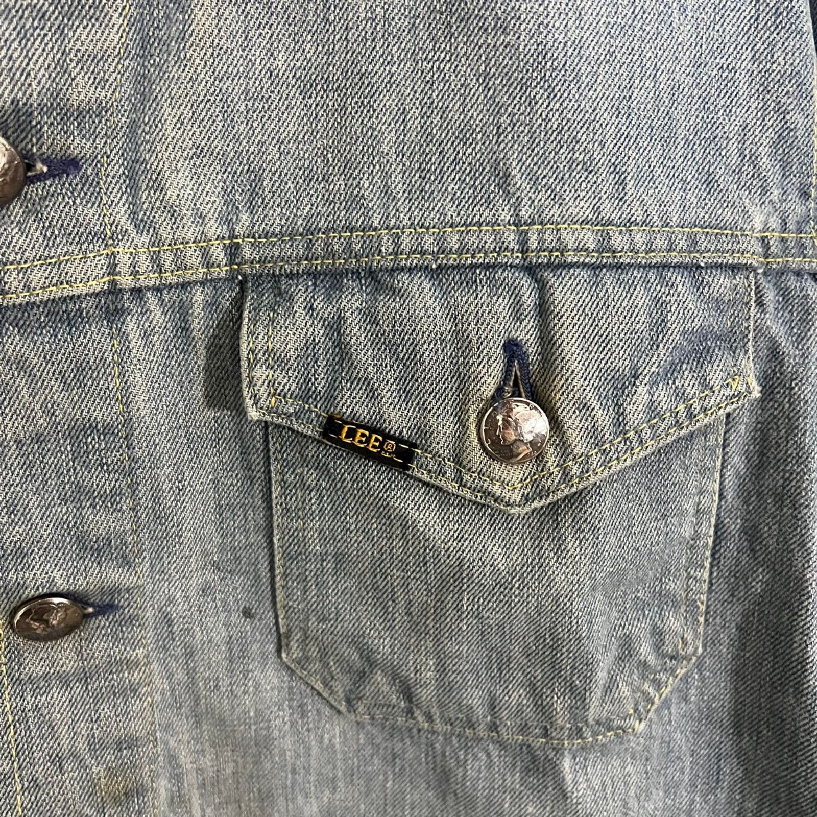 Lee × Vintage Vintage 70s Lee Mr denim jacket Mercury dime buttons Size US L / EU 52-54 / 3 - 5 Thumbnail