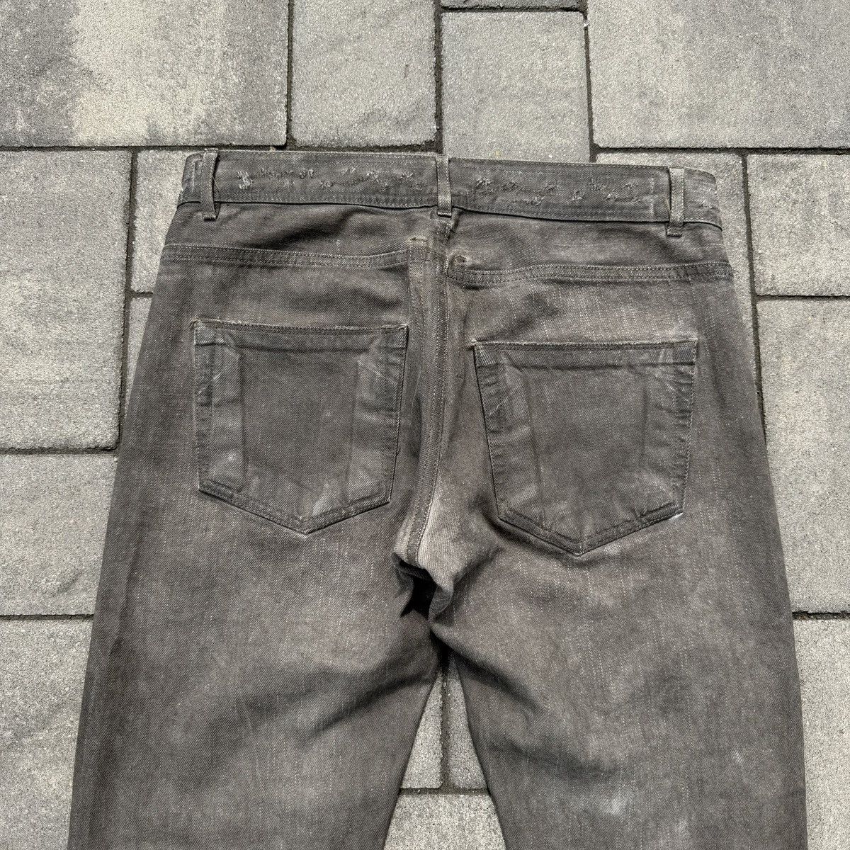 Rick Owens SS09 Rick Owens Silver Wax Detroit Cut Denim Size US 30 / EU 46 - 6 Thumbnail